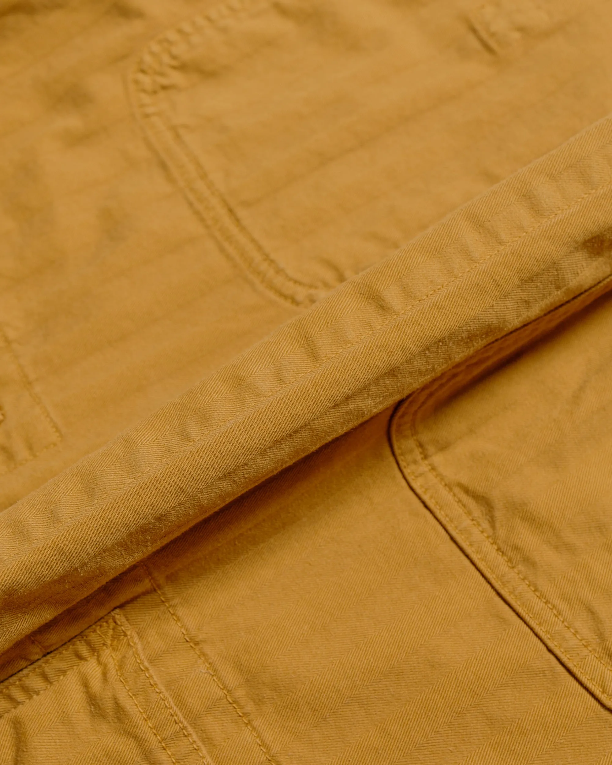 ts(s) Cover All Jacket Garment Dye Cotton/Rayon Herringbone Stretch Cloth Ocher sold by Lost & Found product image thumbnail 5