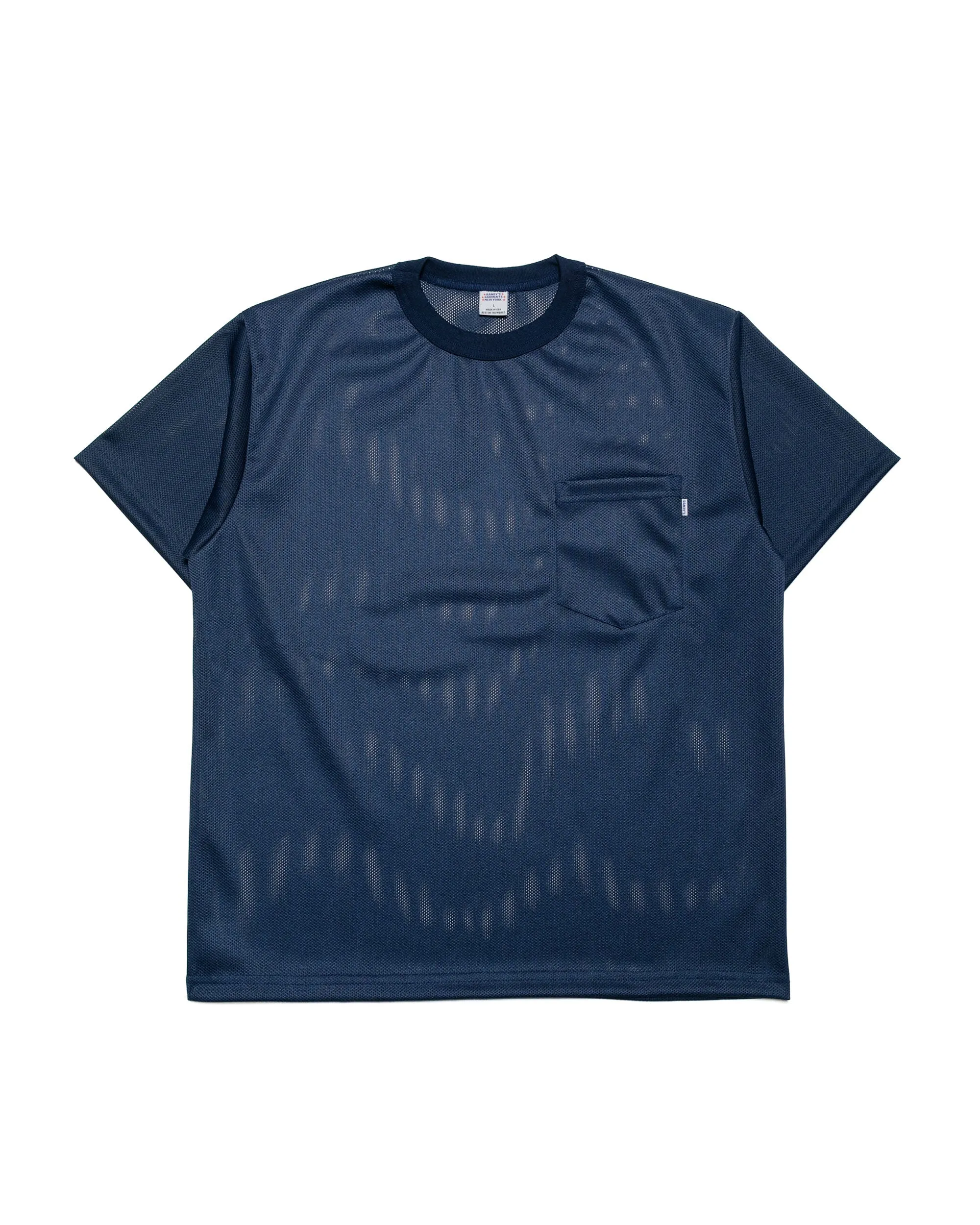 Randy's Garments Pocket Tee Koolnit Mesh Dark Navy sold by Lost & Found