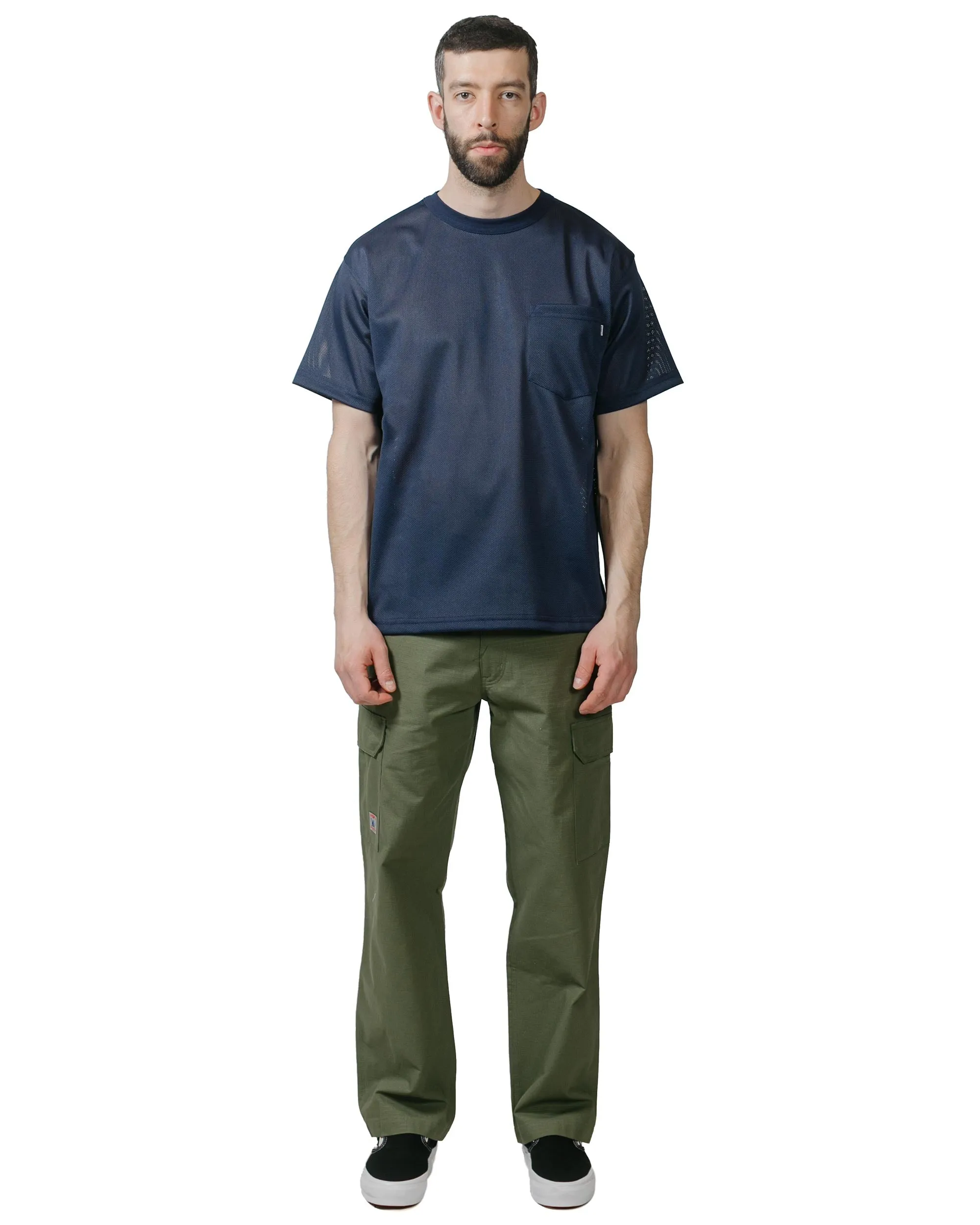 Randy's Garments Pocket Tee Koolnit Mesh Dark Navy sold by Lost & Found product image thumbnail 4