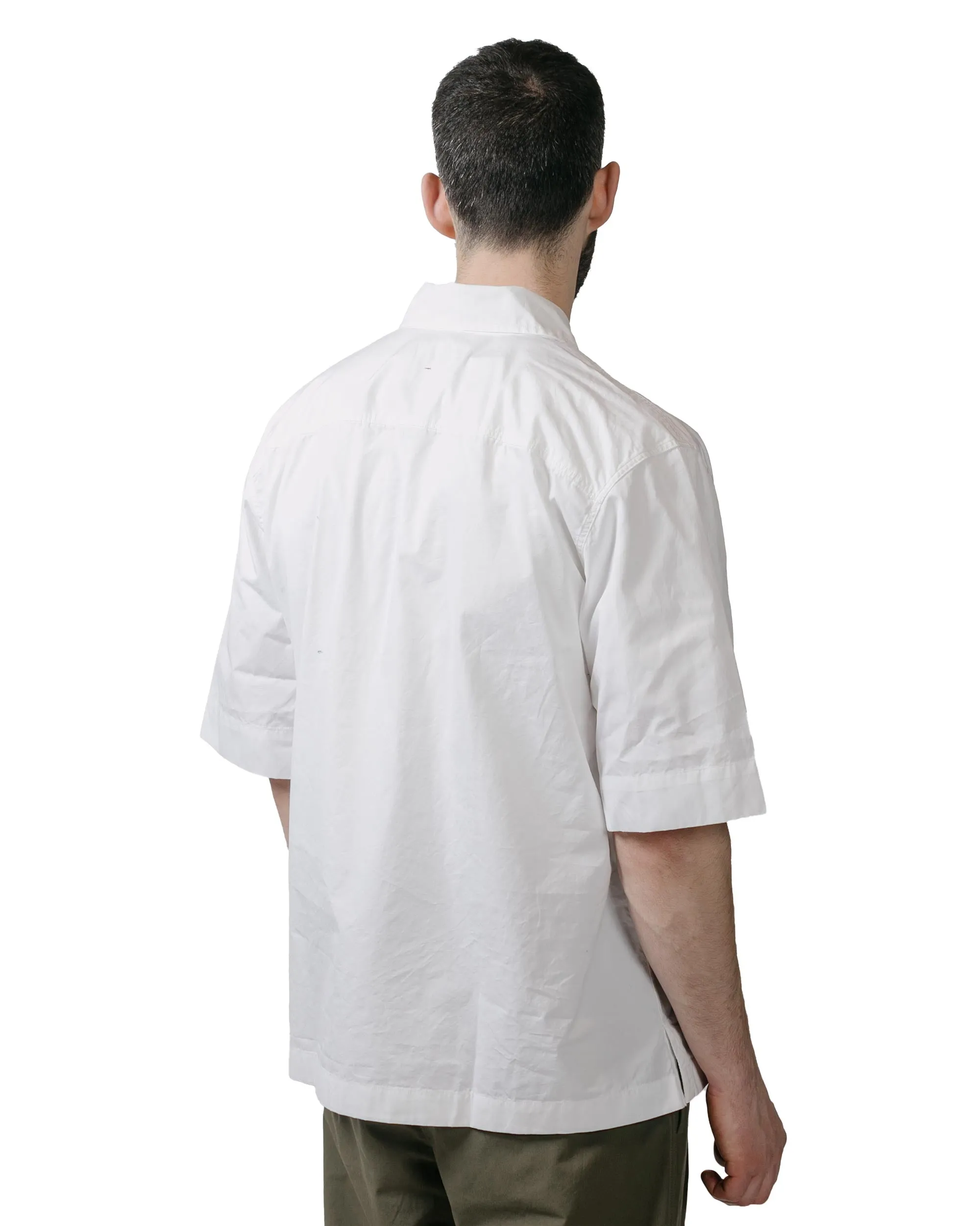 MHL S/S Flap Pocket Shirt Compact Cotton Poplin White sold by Lost & Found product image thumbnail 3