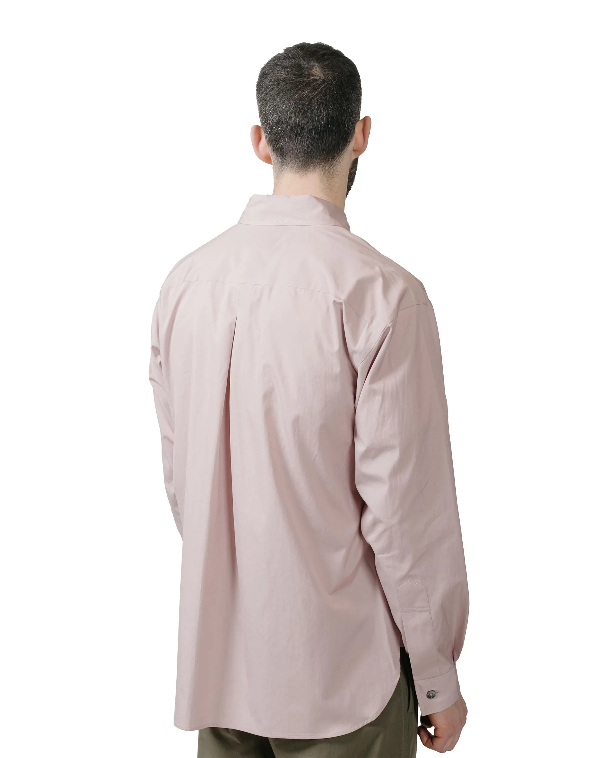 Margaret Howell Half Placket Shirt Paper Cotton Poplin Dusty Pink sold by Lost & Found product image thumbnail 3