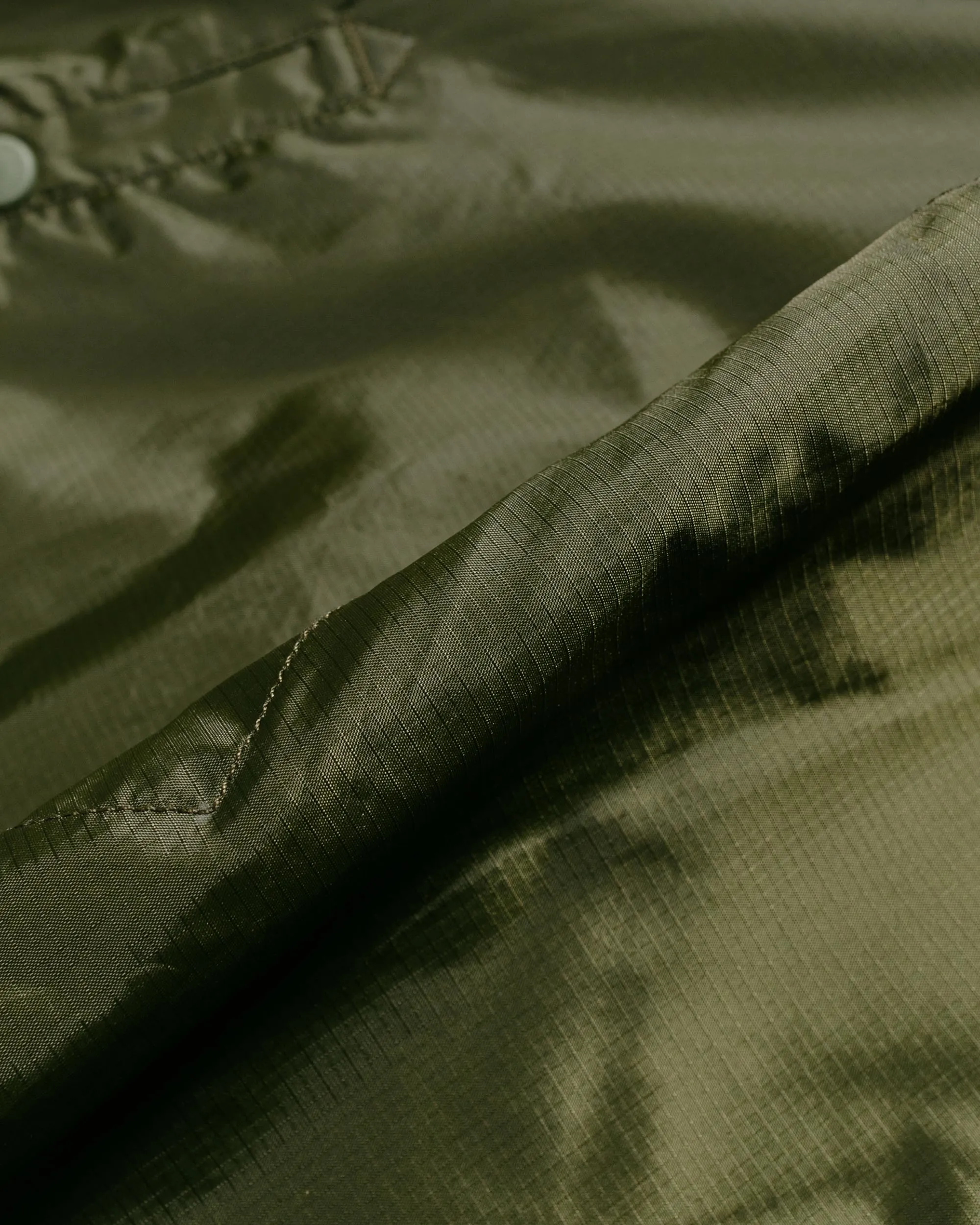 Engineered Garments Wind Breaker Olive Nylon Ripstop sold by Lost & Found product image thumbnail 5