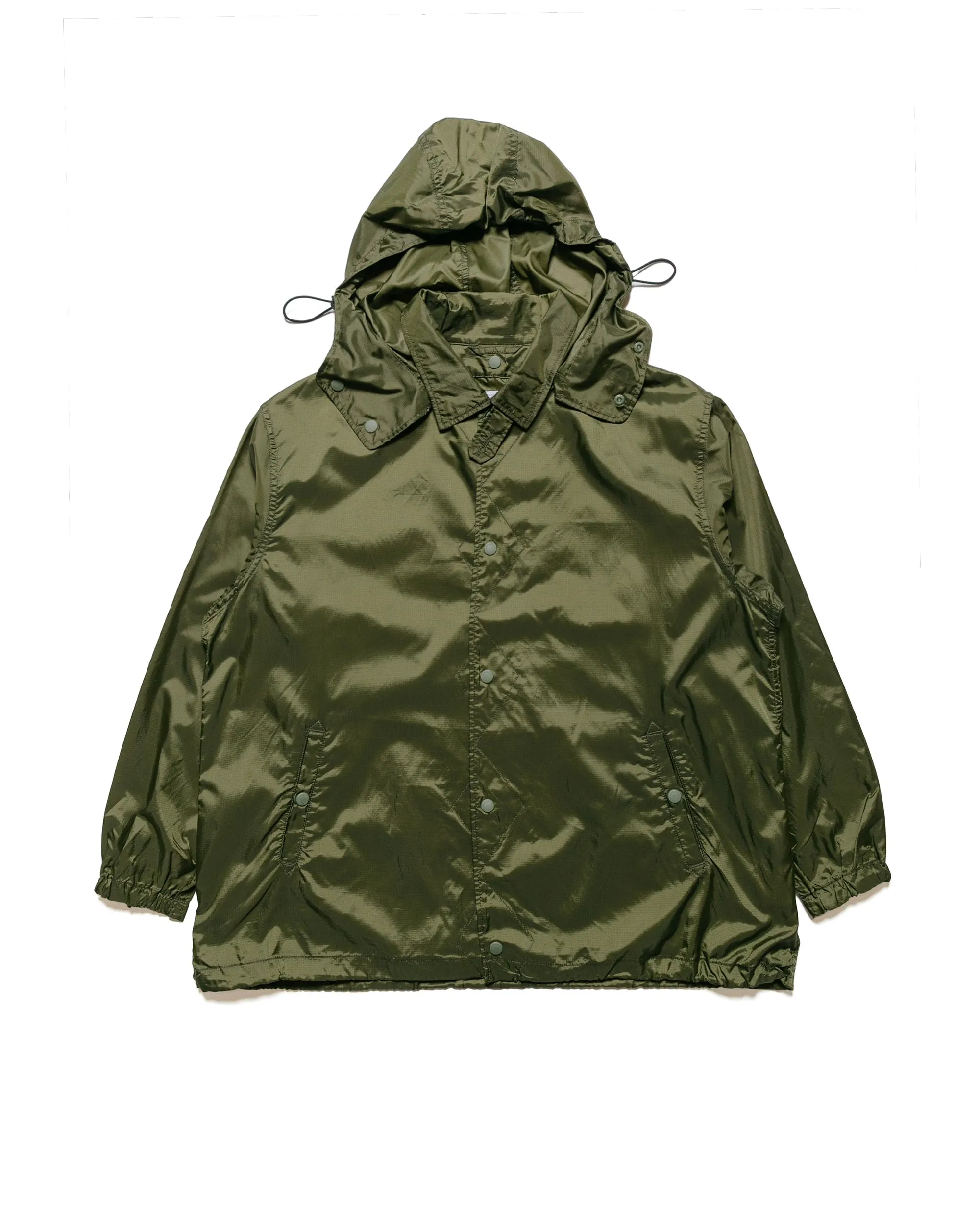 Engineered Garments Wind Breaker Olive Nylon Ripstop sold by Lost & Found