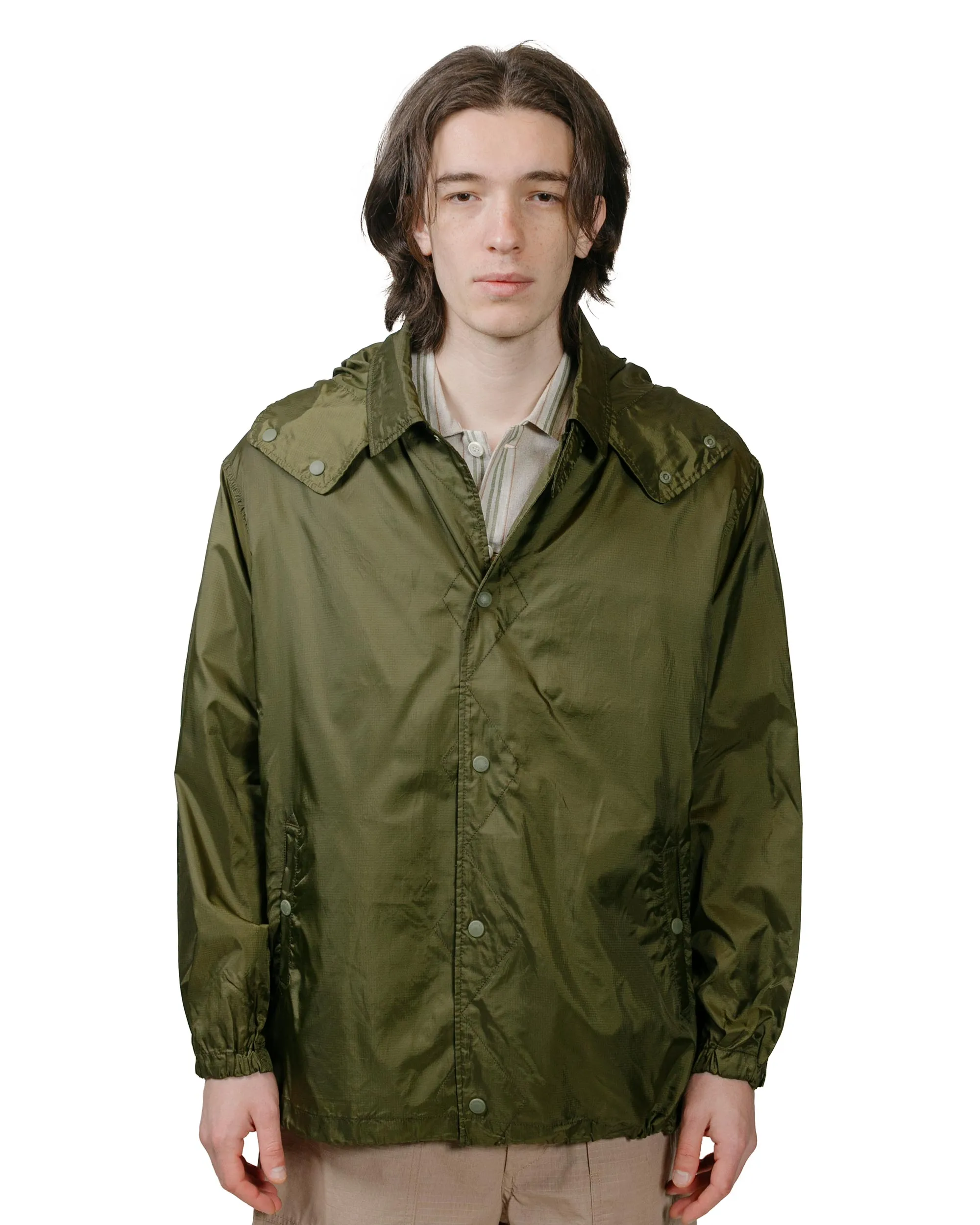 Engineered Garments Wind Breaker Olive Nylon Ripstop sold by Lost & Found product image thumbnail 2