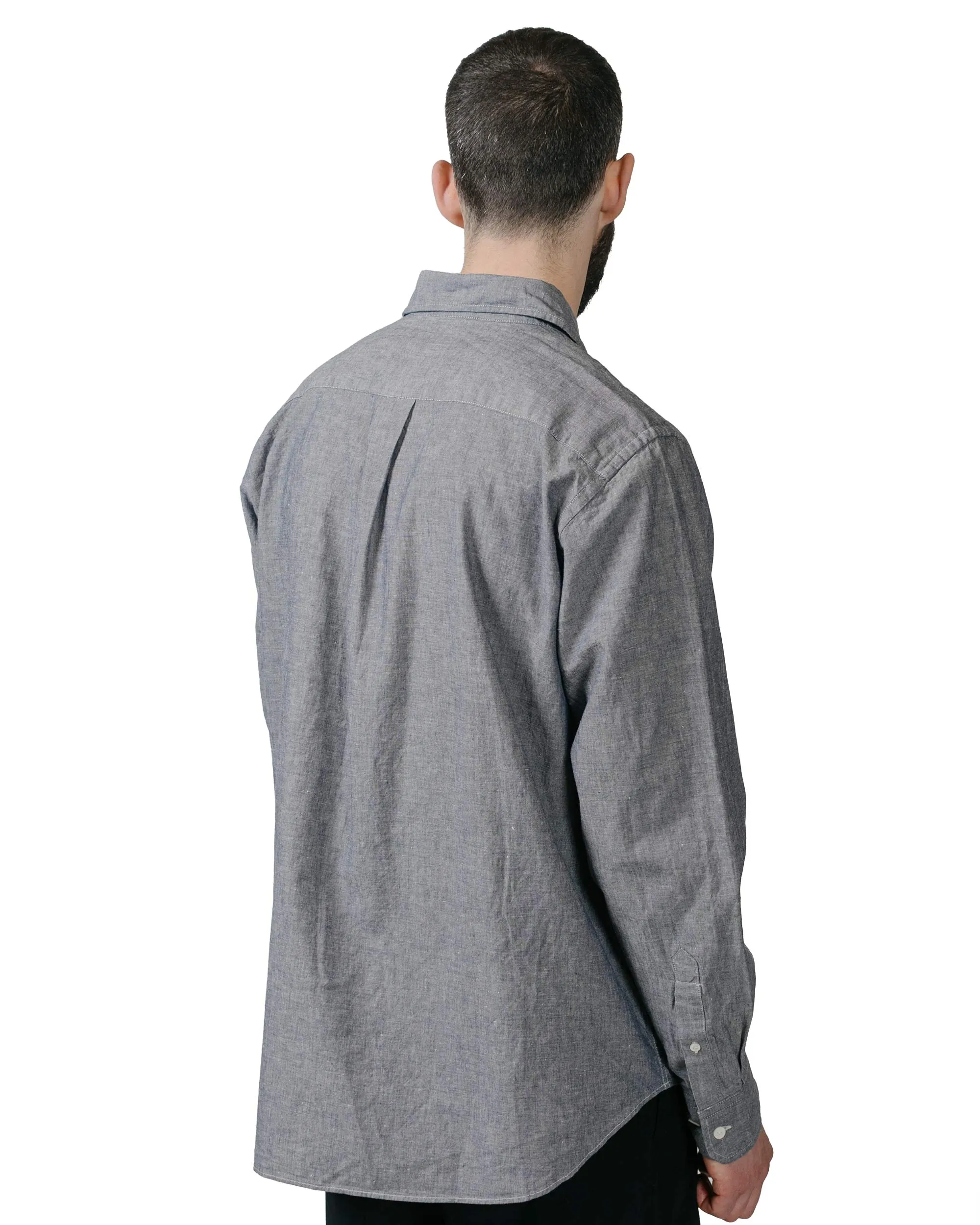 Norse Projects Algot Relaxed Cotton Linen Shirt Dark Navy sold by Lost & Found product image thumbnail 3
