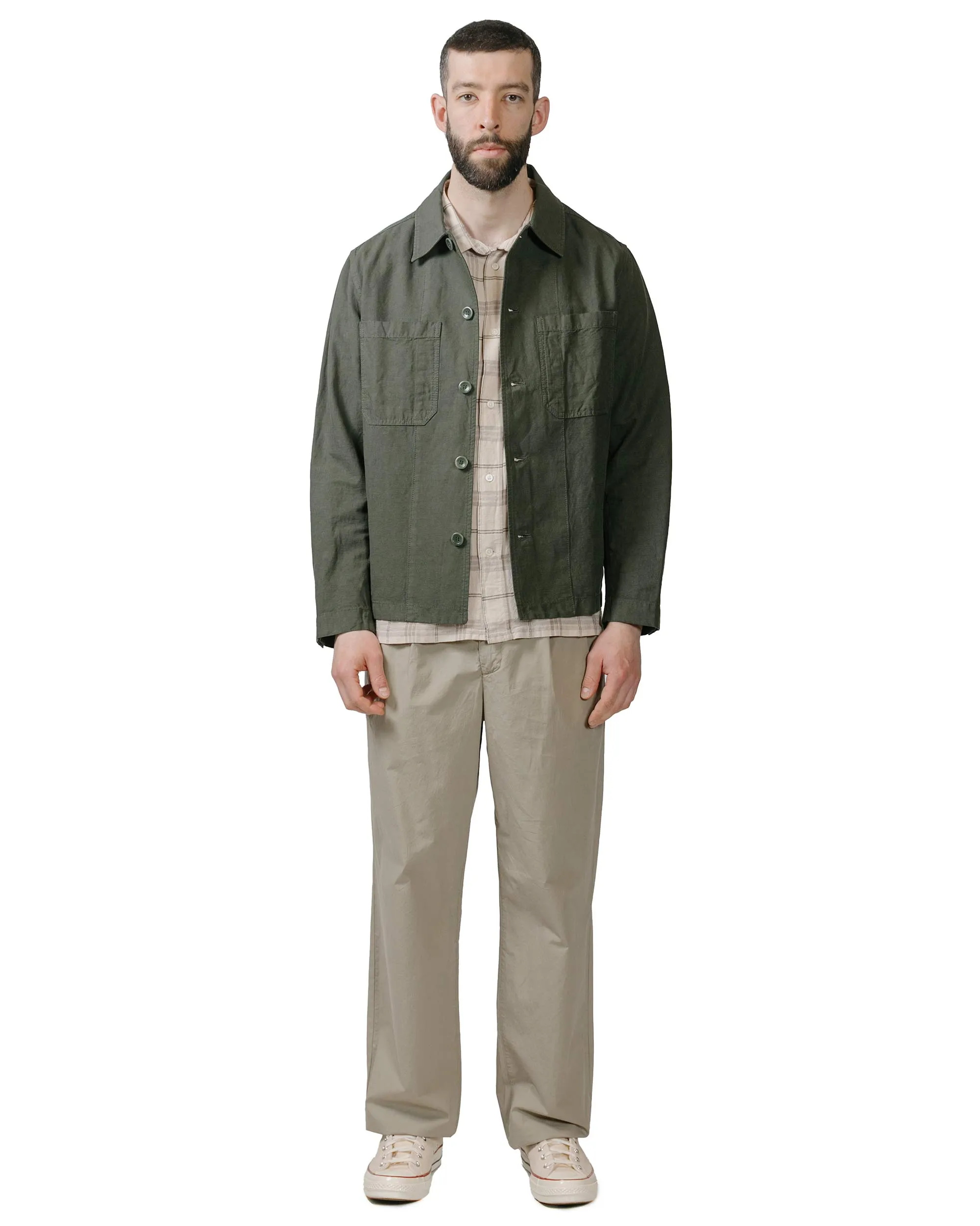 Norse Projects Ivan Relaxed Textured Check SS Shirt Oatmeal sold by Lost & Found product image thumbnail 4