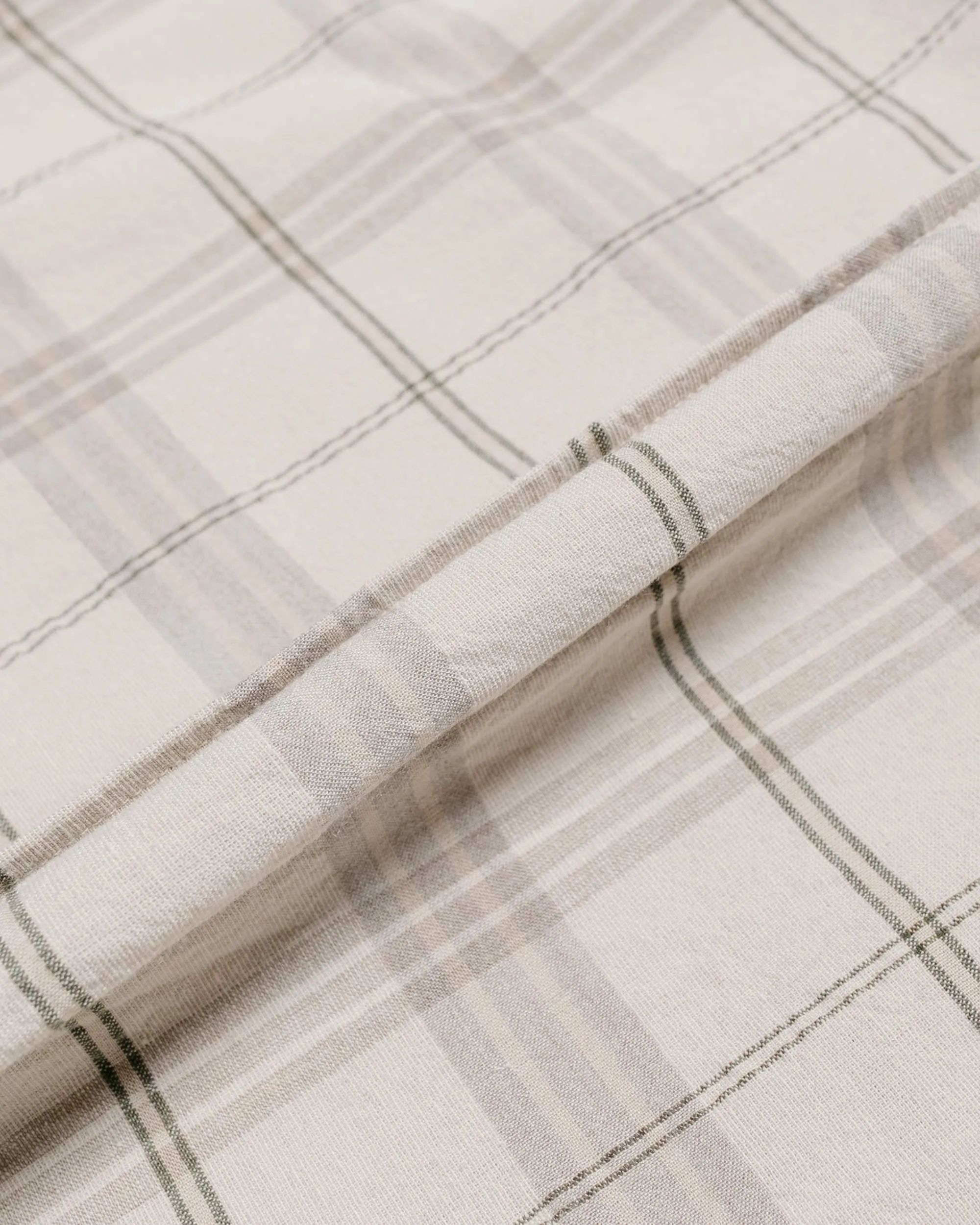 Norse Projects Ivan Relaxed Textured Check SS Shirt Oatmeal sold by Lost & Found product image thumbnail 5
