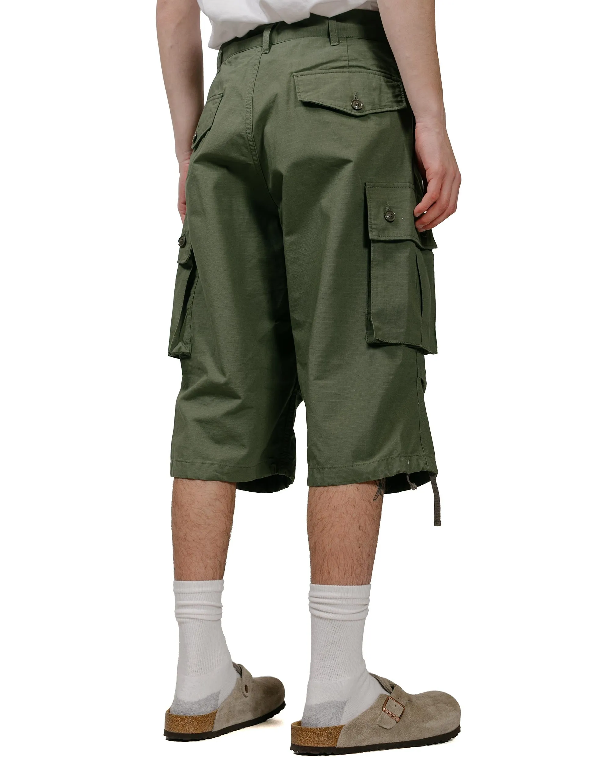 Engineered Garments FA Short Olive Cotton Ripstop sold by Lost & Found product image thumbnail 3