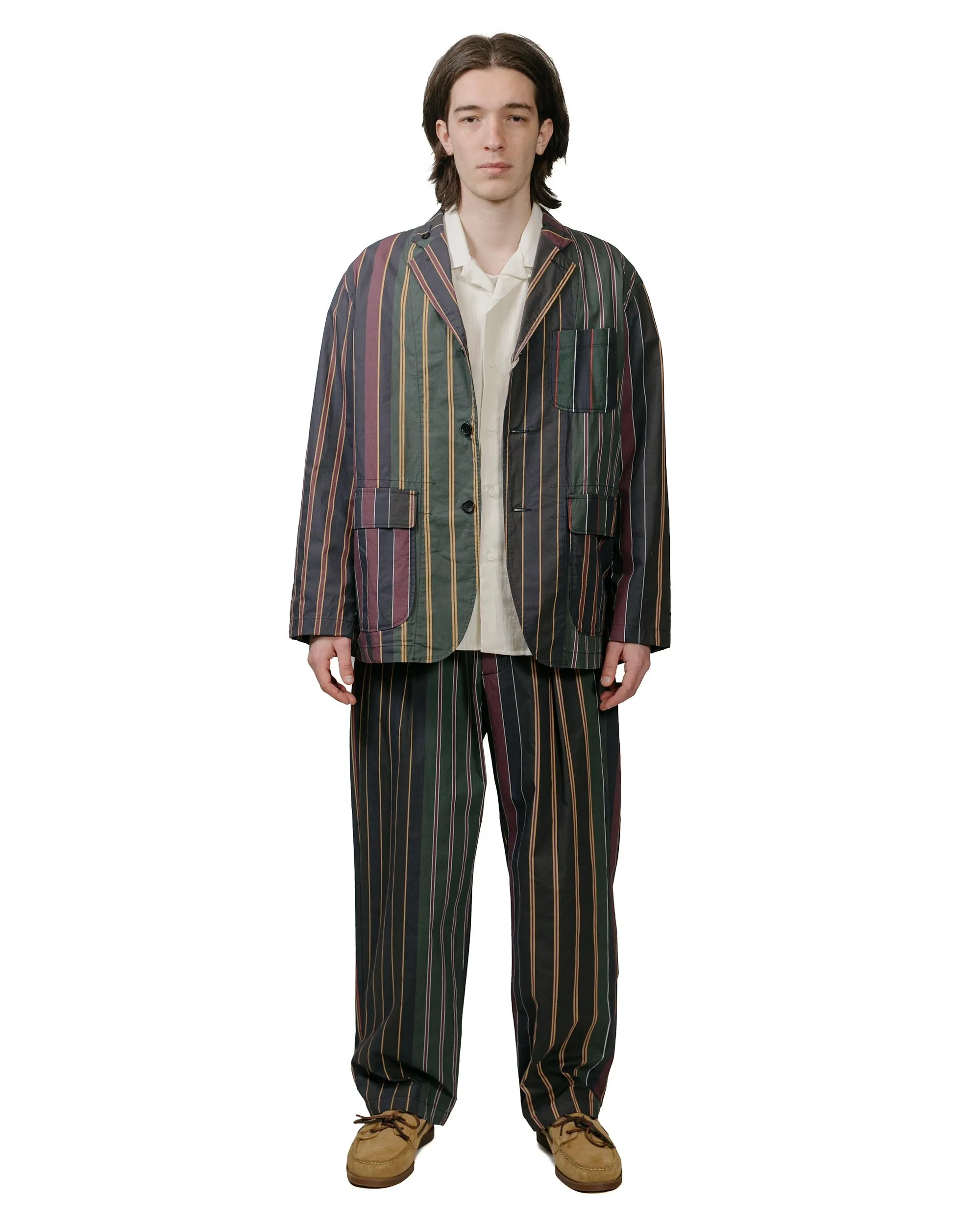 Engineered Garments Carlyle Pant Multi Color Regimental Stripe sold by Lost & Found product image thumbnail 4