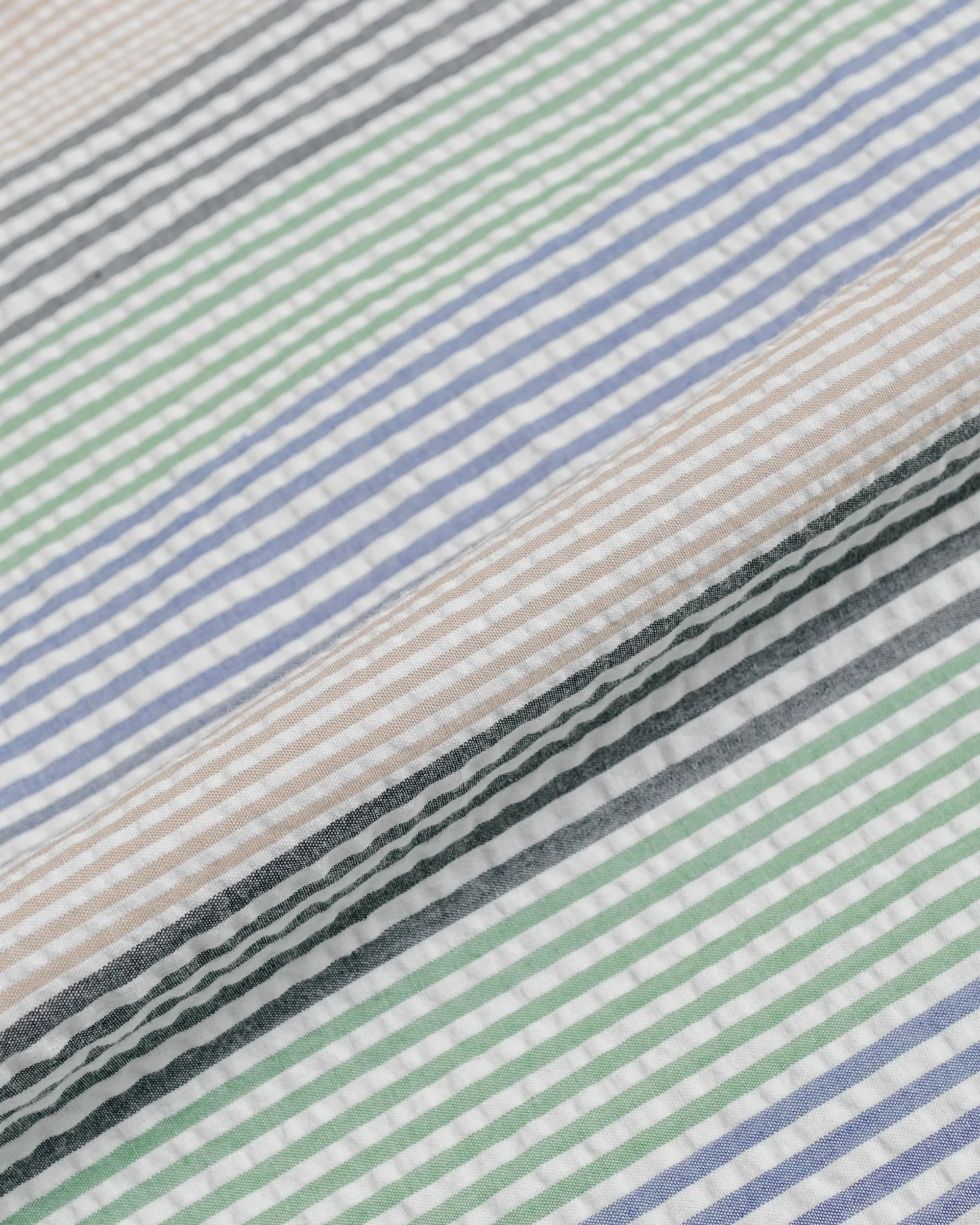 Gitman Vintage Bros. Multi-Striped Seersucker Popover Shirt sold by Lost & Found product image thumbnail 5