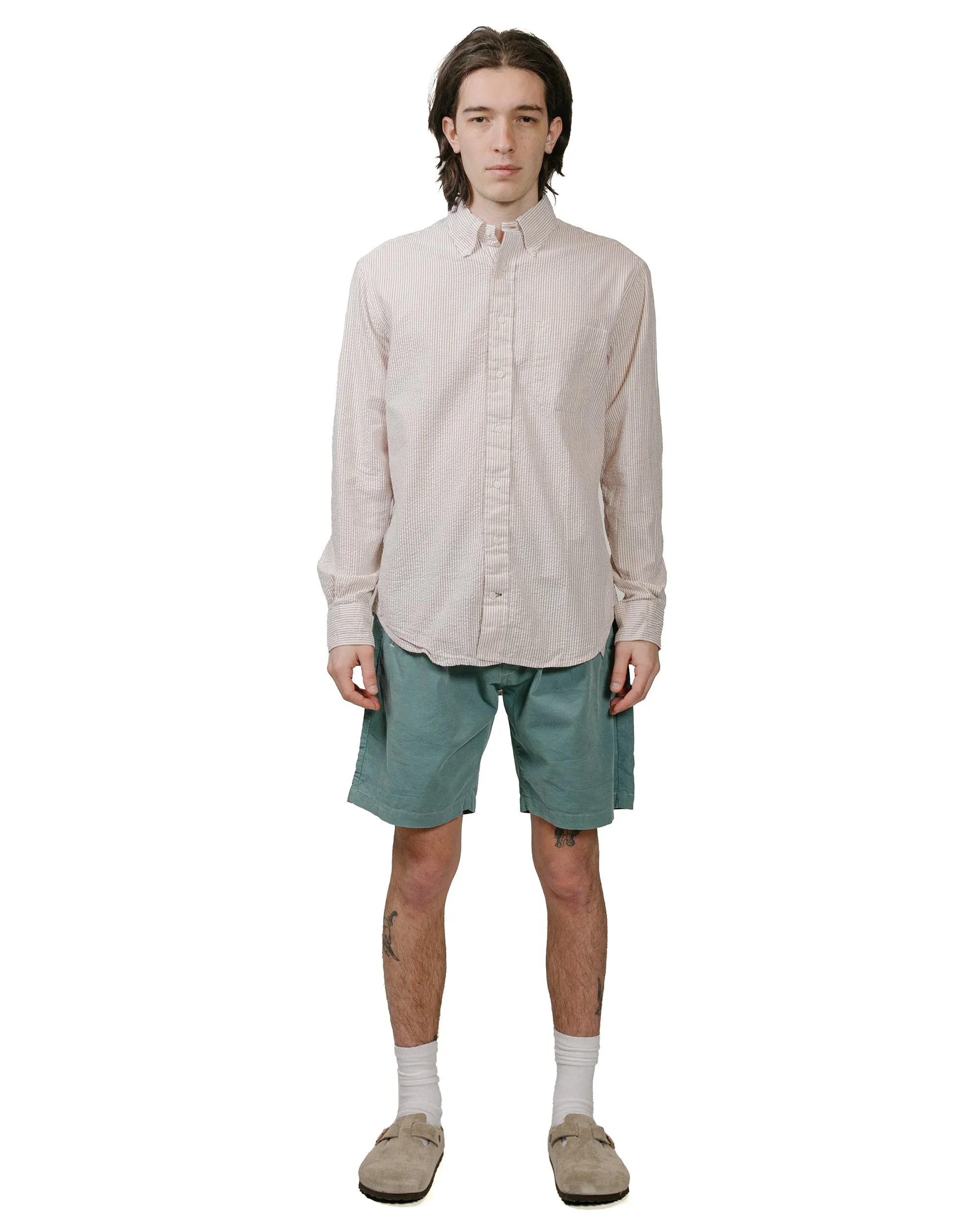 Gitman Vintage Bros. Brown Seersucker Shirt sold by Lost & Found product image thumbnail 4