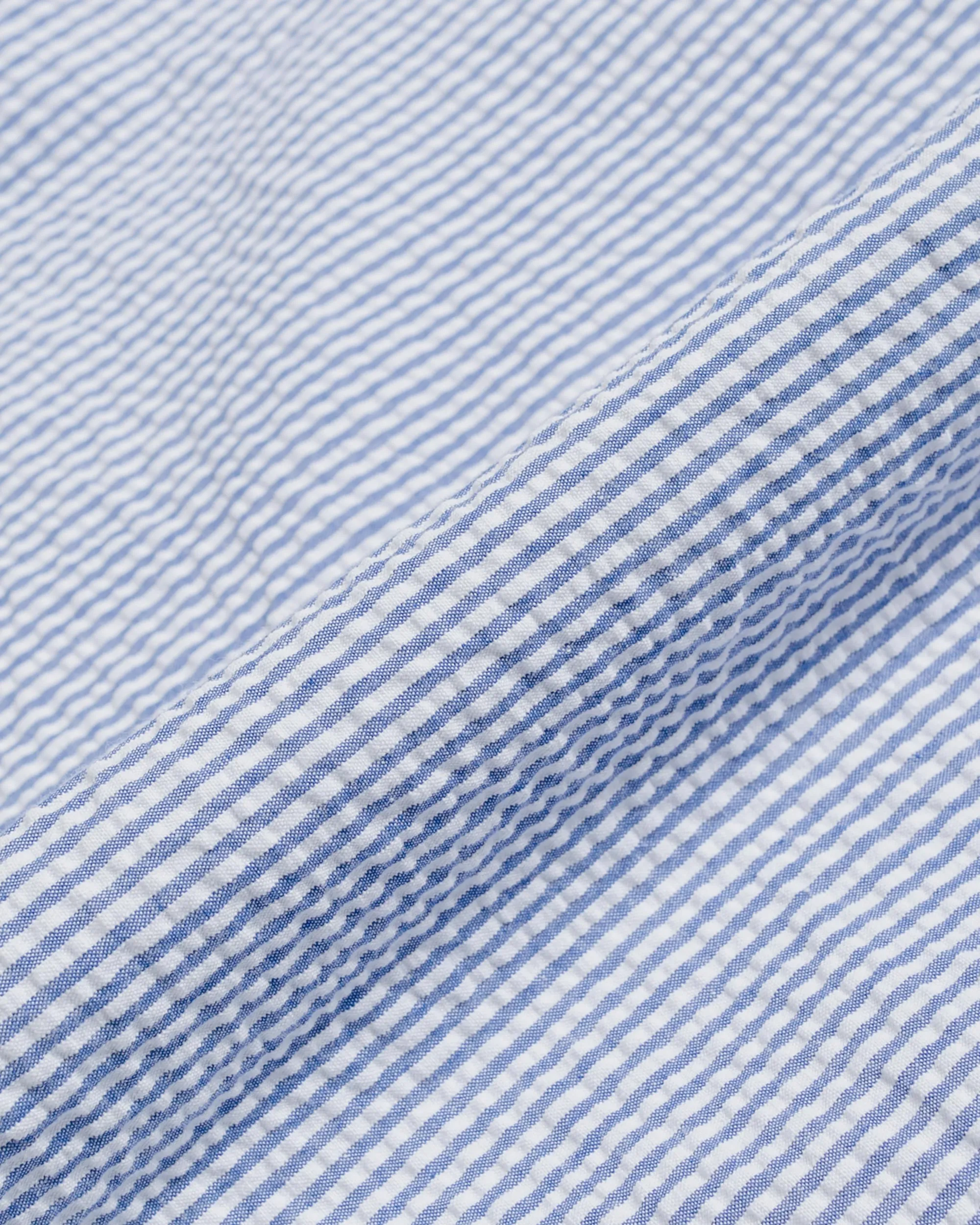 Gitman Vintage Bros. Blue Stripe Seersucker Short Sleeve Shirt sold by Lost & Found product image thumbnail 5