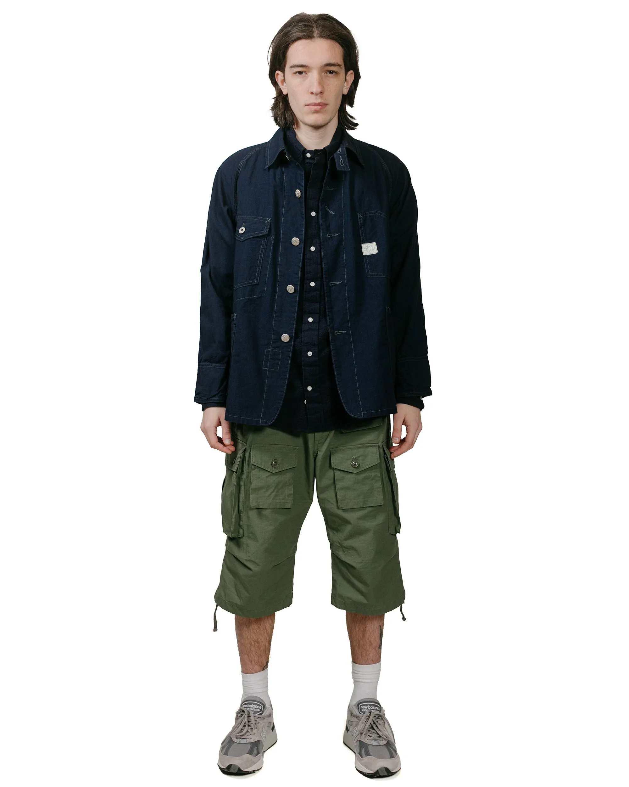 Gitman Vintage Bros. Navy Overdye Seersucker Shirt sold by Lost & Found product image thumbnail 4