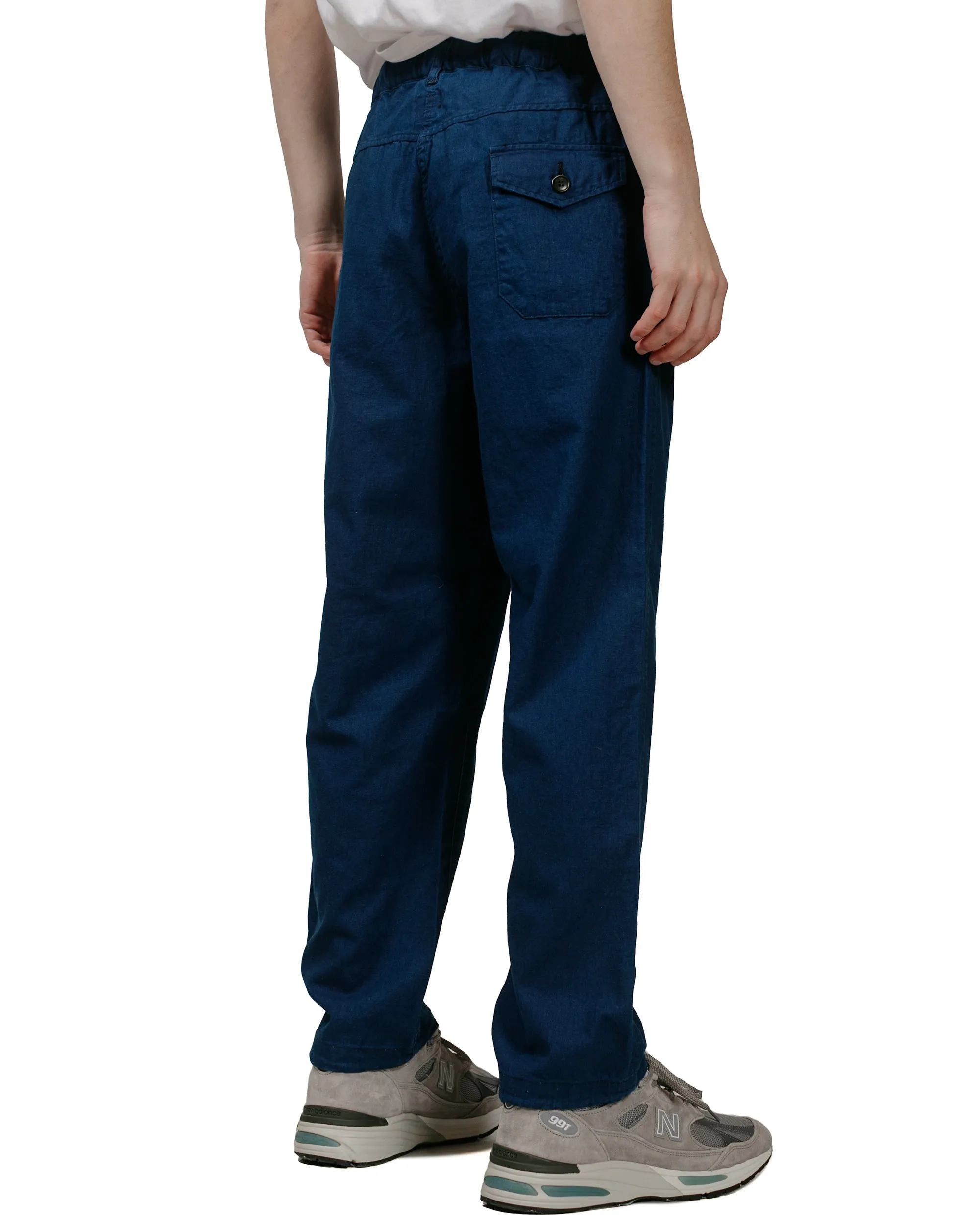 Post O'Alls E-Z Travail Pants Cotton/Linen Sheeting Indigo sold by Lost & Found product image thumbnail 3