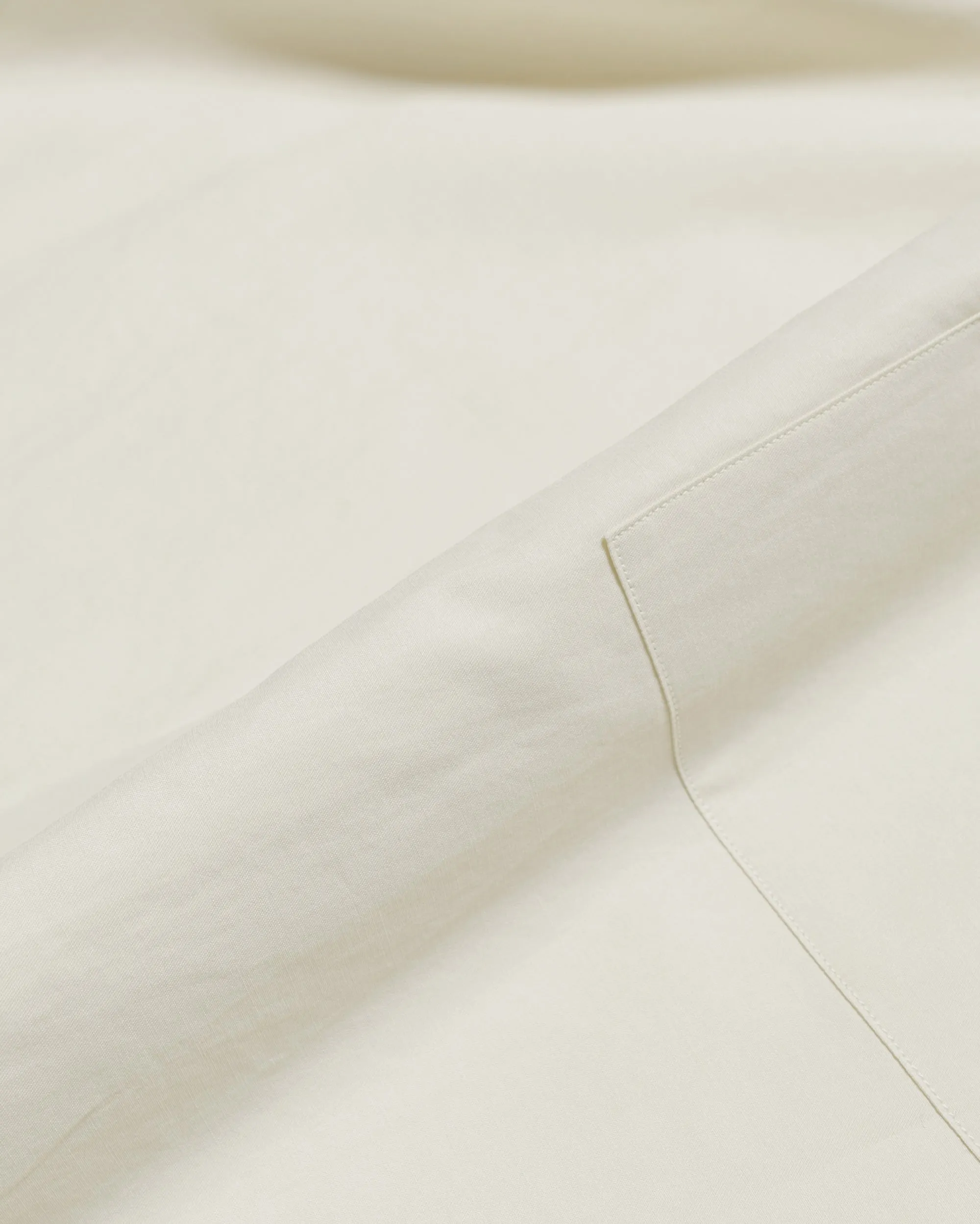 Auralee Washed Finx Twill Big Half Sleeved Shirt Light Yellow sold by Lost & Found product image thumbnail 5