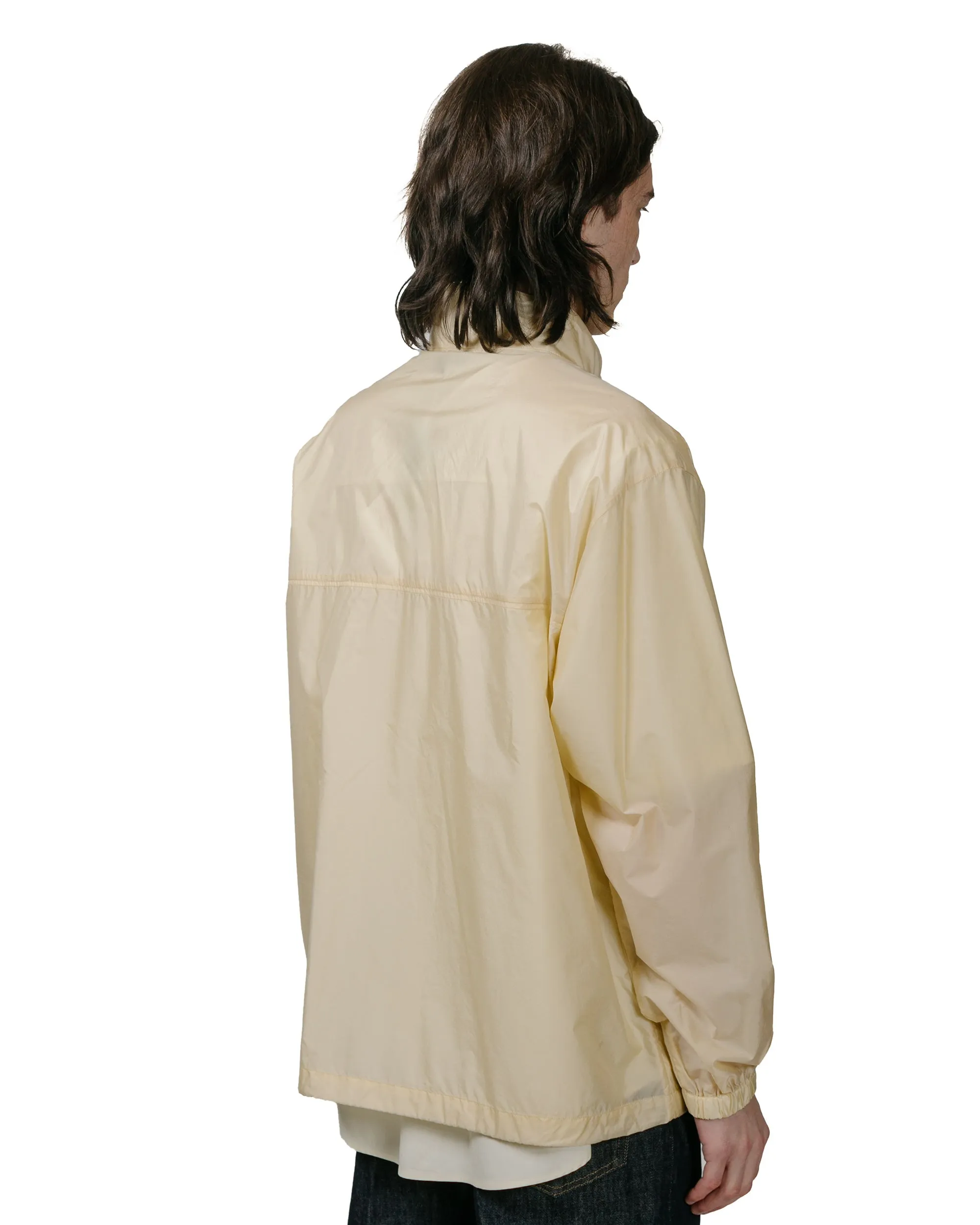 Auralee Light Nylon Half Zip Pullover Light Yellow sold by Lost & Found product image thumbnail 3