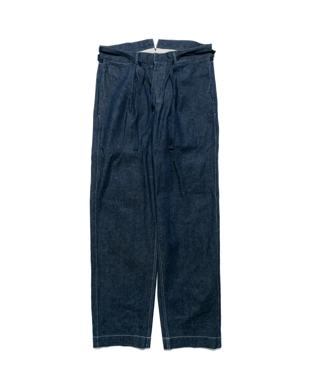 Cohérence Alain 10oz Logger Selvedge Denim Trouser Indigo sold by Lost & Found