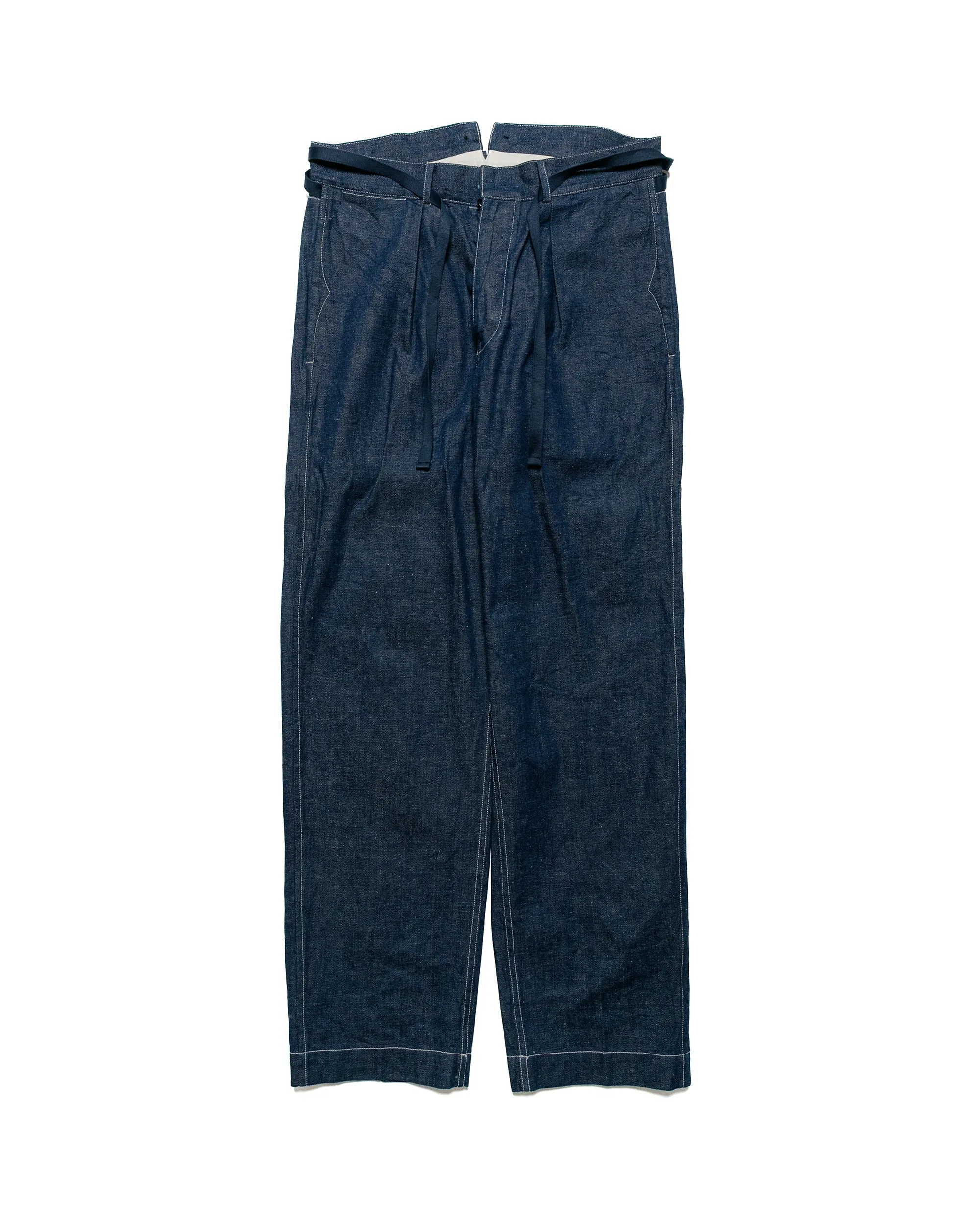 Cohérence Alain 10oz Logger Selvedge Denim Trouser Indigo sold by Lost & Found