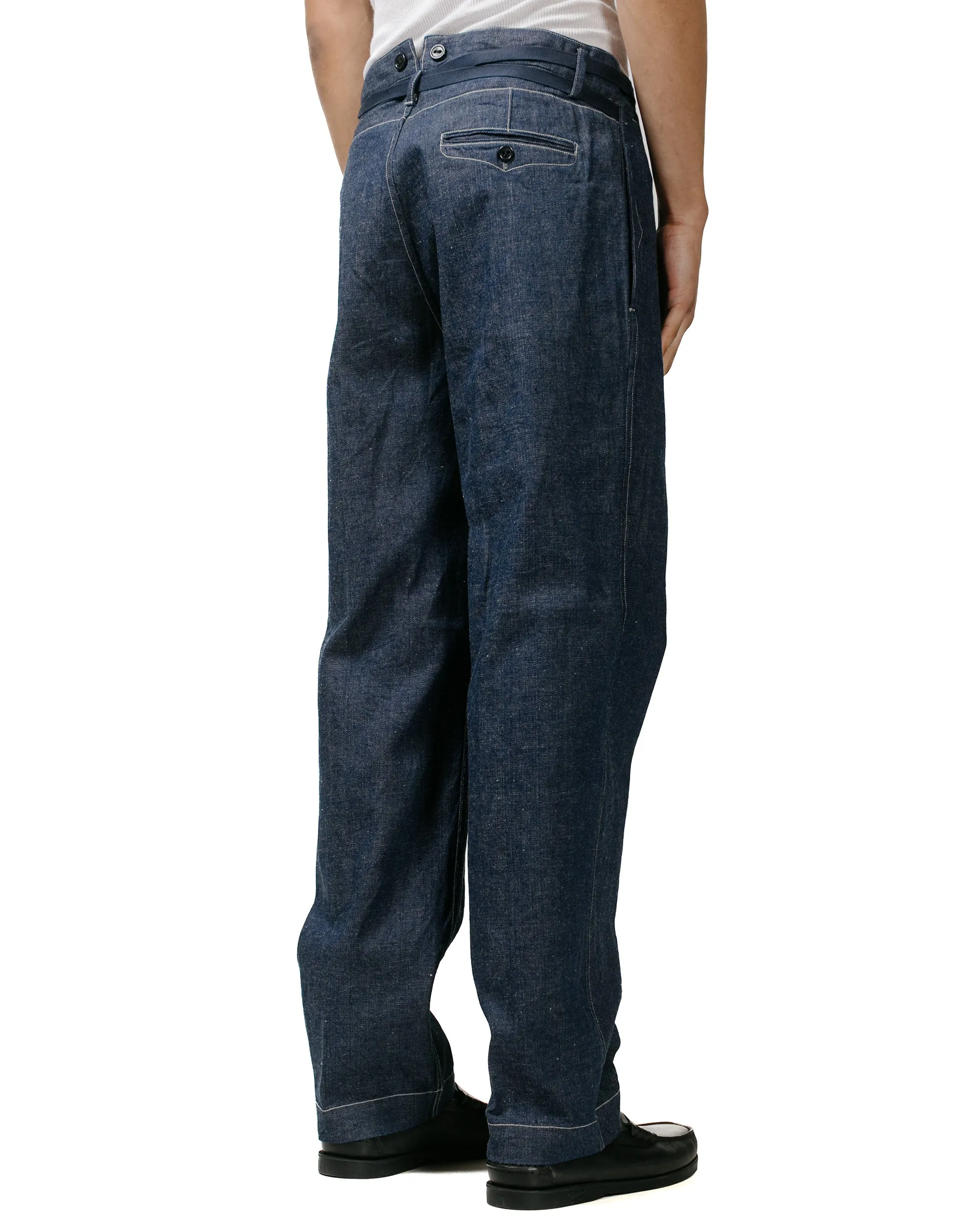 Cohérence Alain 10oz Logger Selvedge Denim Trouser Indigo sold by Lost & Found product image thumbnail 3