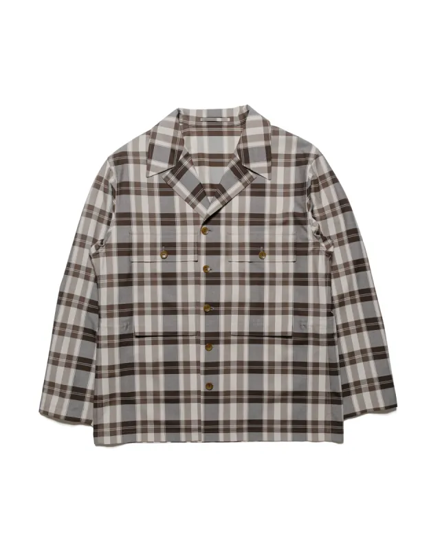 Cohérence Vernon-D Antique Wool Gabardine Jacket Beige Check sold by Lost & Found