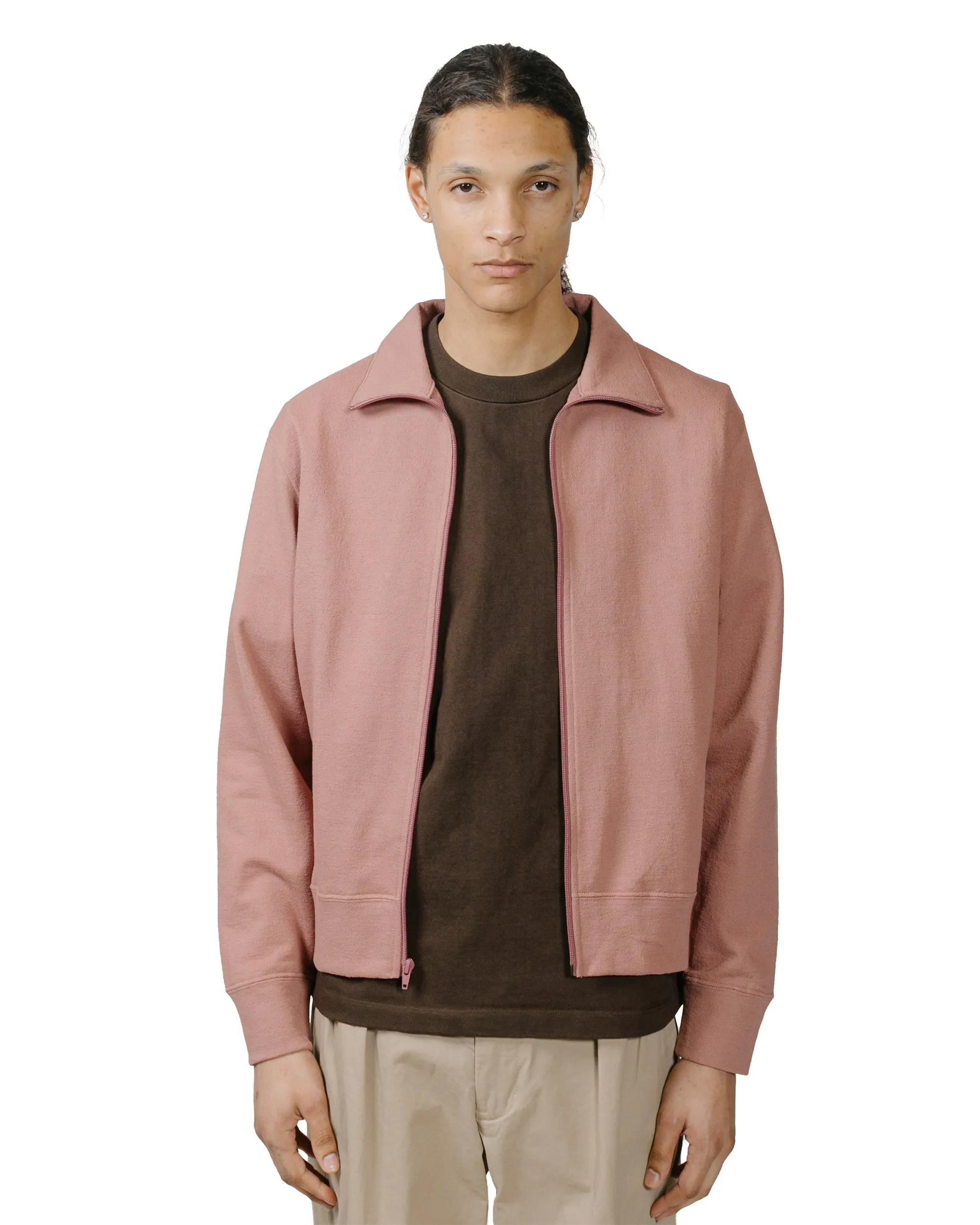 Lady White Co. Textured Full Zip Deep Mauve sold by Lost & Found product image thumbnail 2