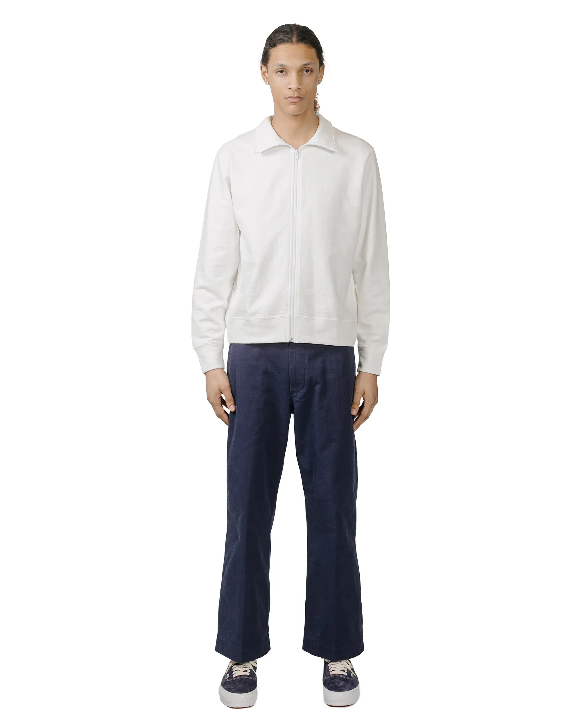 Lady White Co. Textured Full Zip White sold by Lost & Found product image thumbnail 4