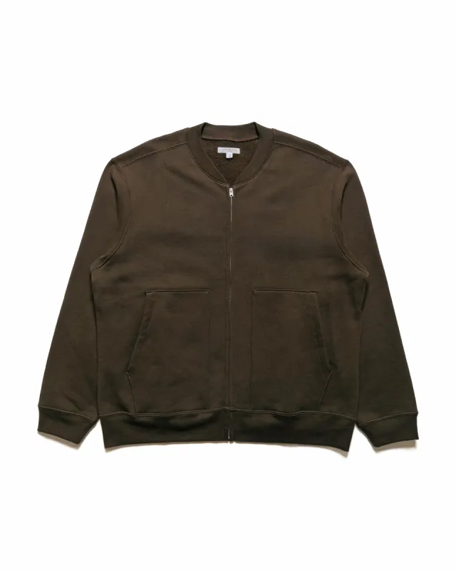 Lady White Co. Zip Crew Neck Bark sold by Lost & Found