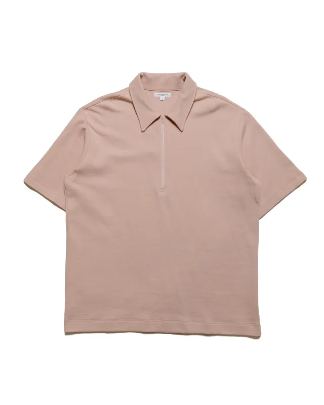 Lady White Co. Half Zip Polo Pink Glass made by Lady White Co.