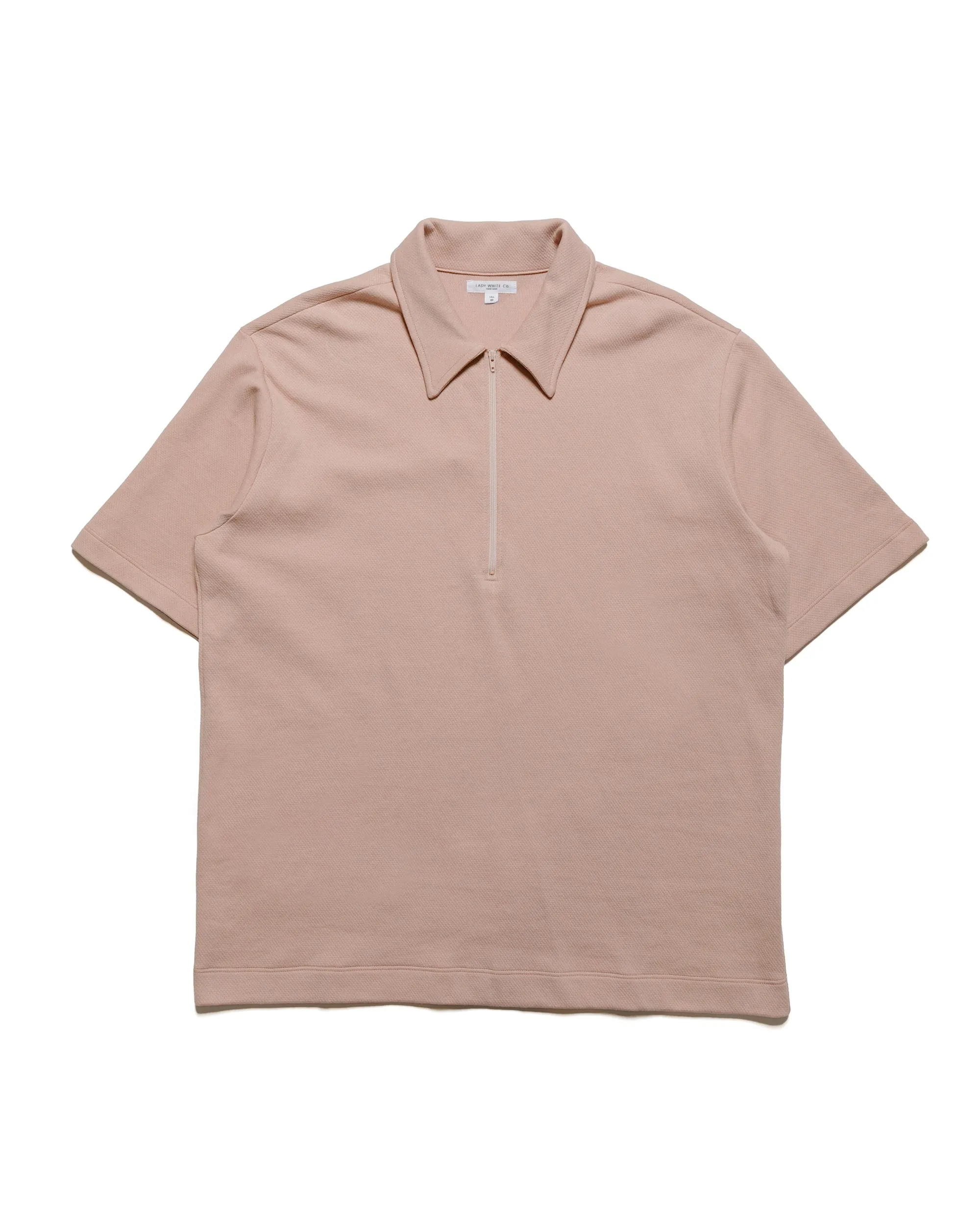 Lady White Co. Half Zip Polo Pink Glass sold by Lost & Found