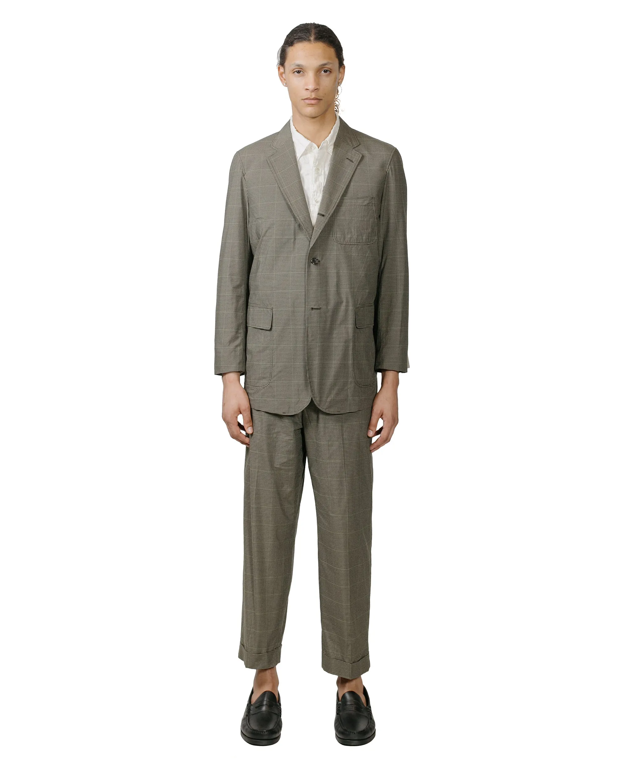 Beams Plus IVY Trousers Wide PE Plaid Olive sold by Lost & Found product image thumbnail 4