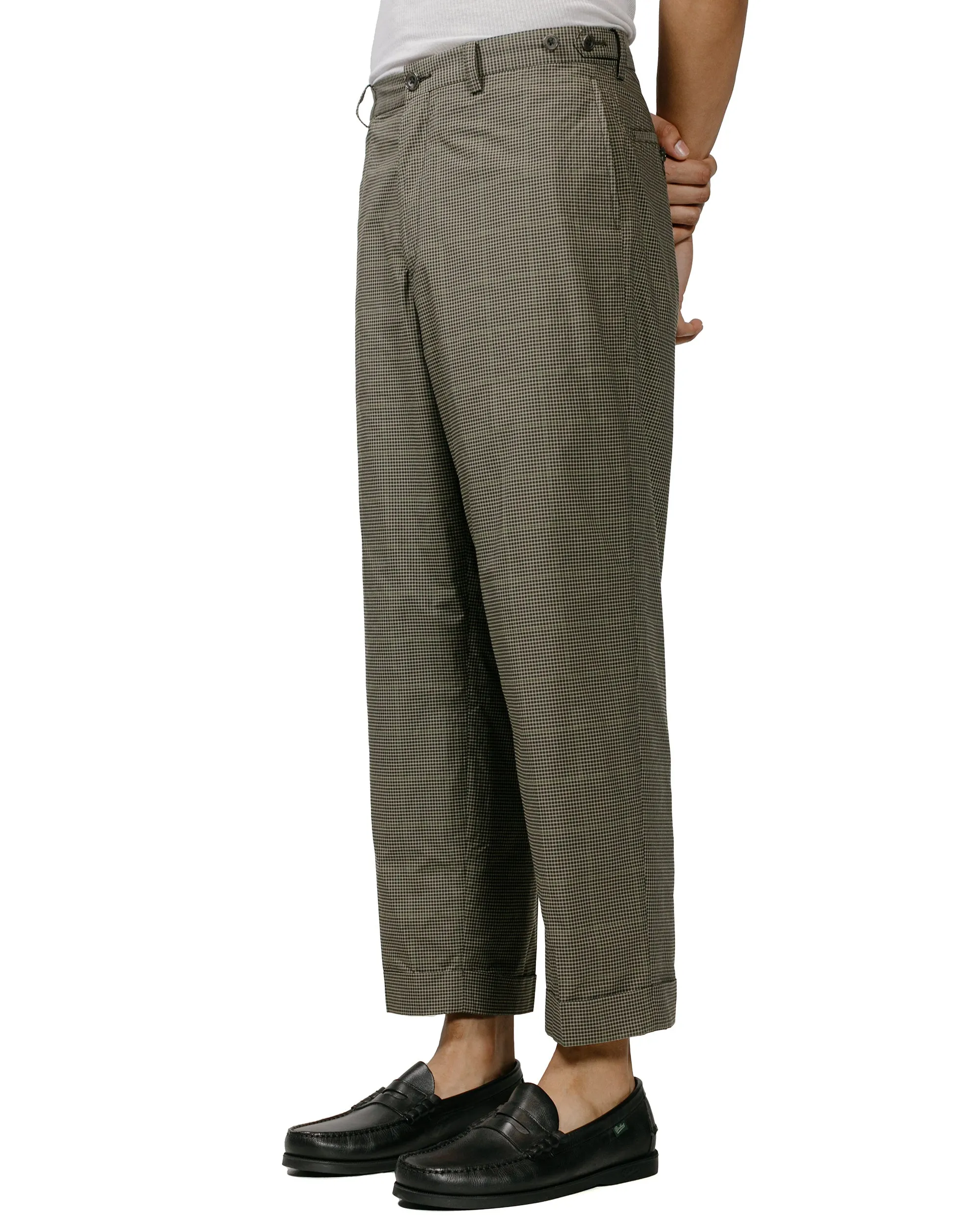 Beams Plus IVY Trousers Wide PE Plaid Olive sold by Lost & Found product image thumbnail 2