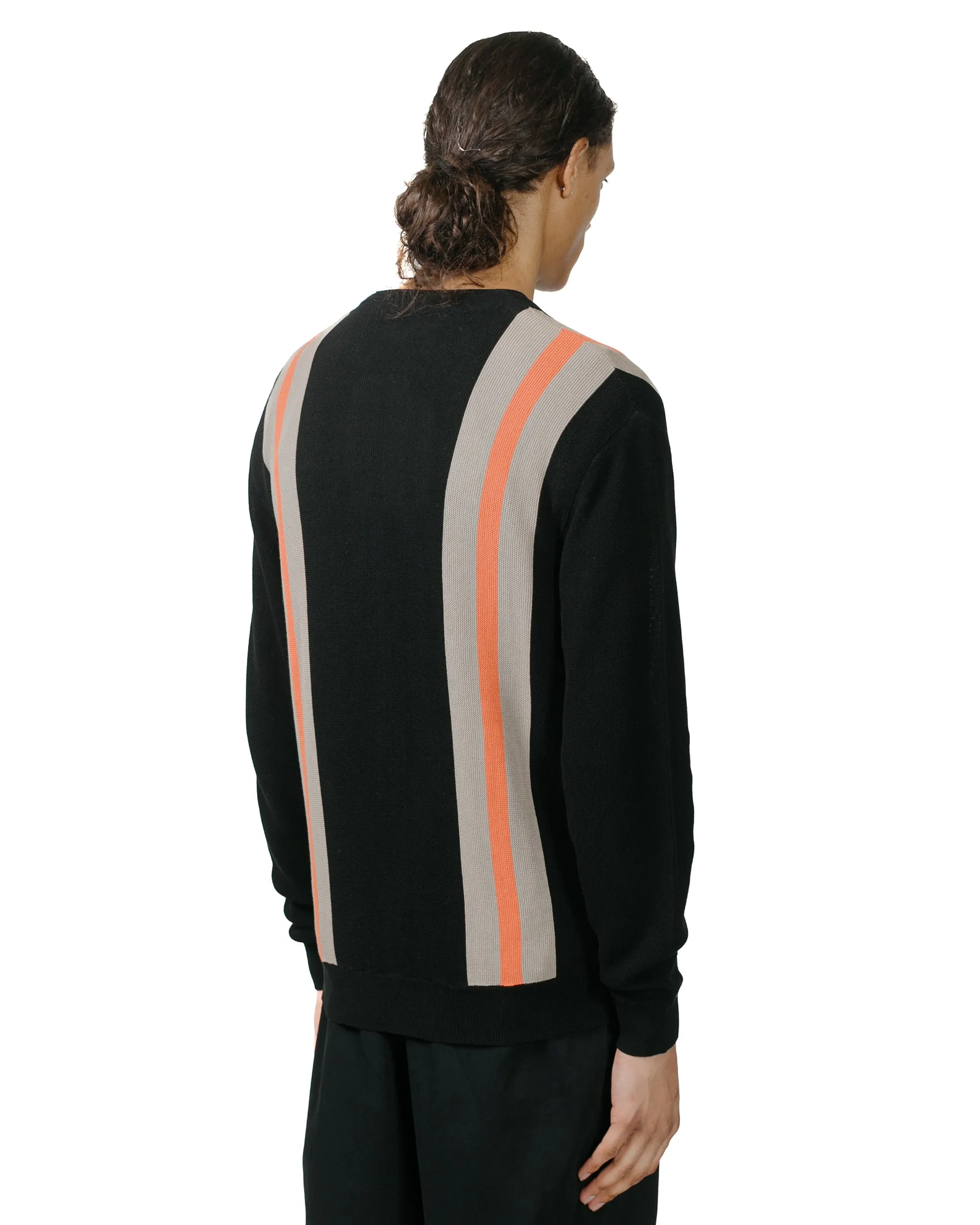 Beams Plus Cardigan Stripe Black sold by Lost & Found product image thumbnail 3