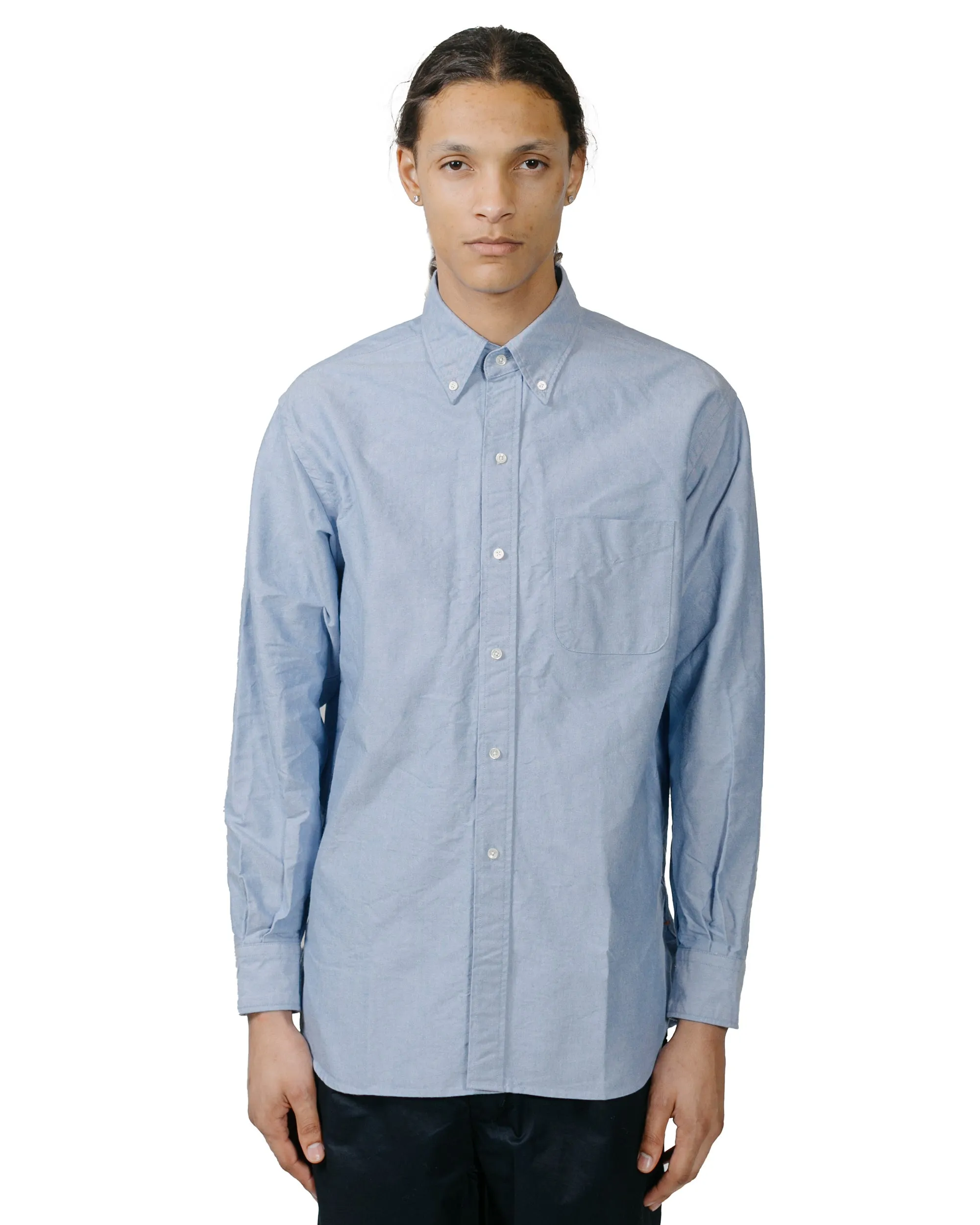 Beams Plus B.D. American Oxford Classic Fit Blue sold by Lost & Found product image thumbnail 2