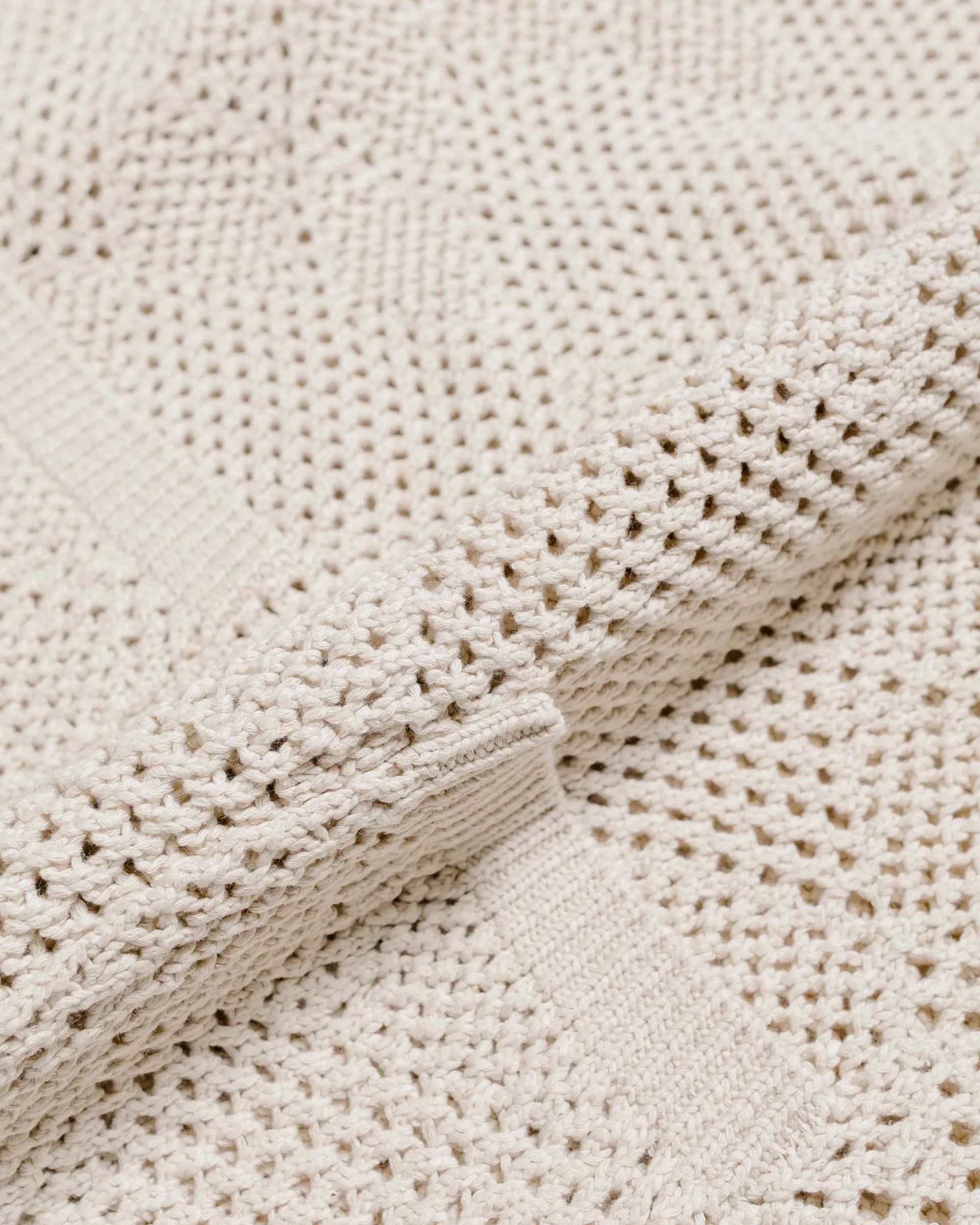 Beams Plus Cardigan Argyle Mesh Beige sold by Lost & Found product image thumbnail 5