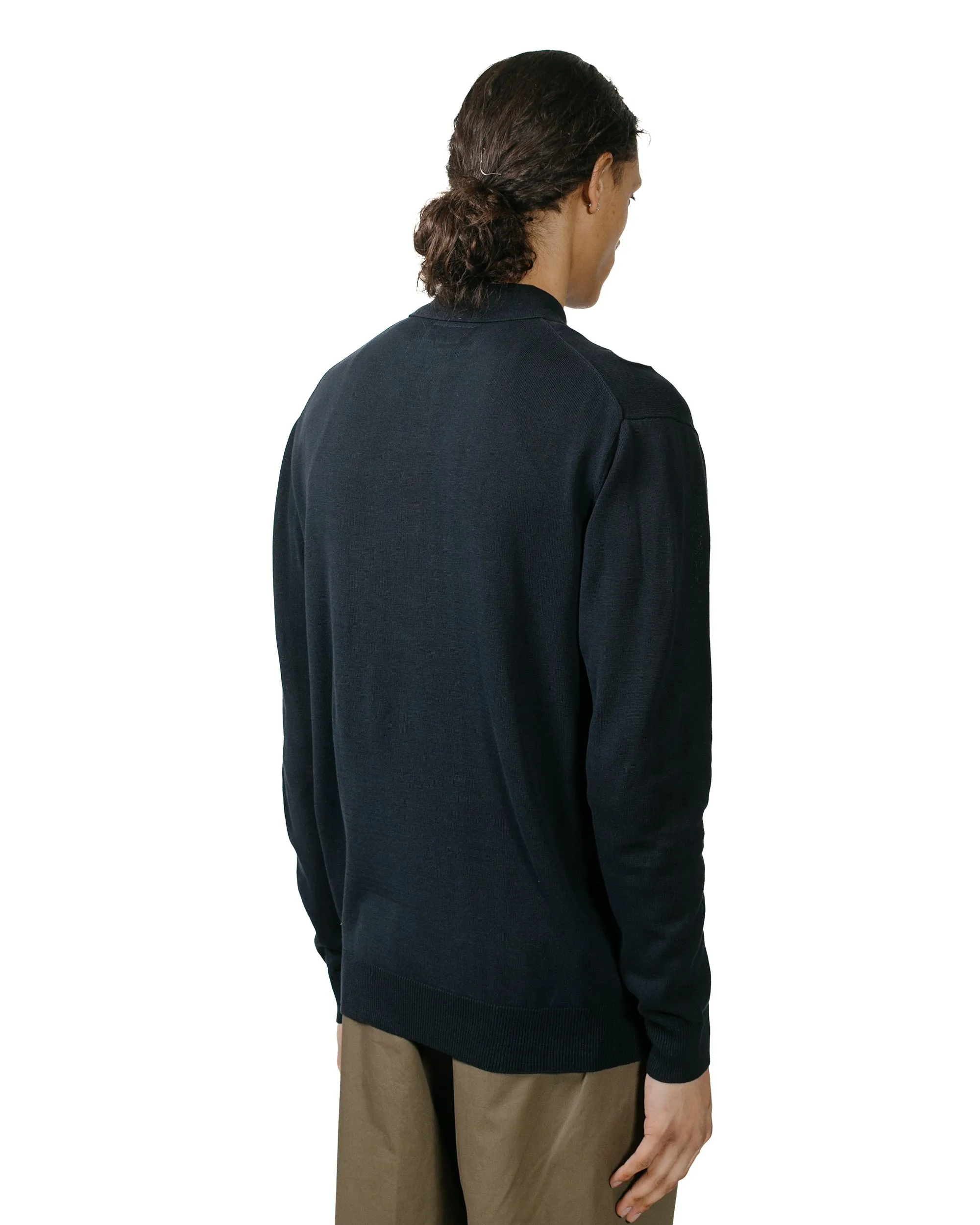 Beams Plus Knit Polo 12G Navy sold by Lost & Found product image thumbnail 3