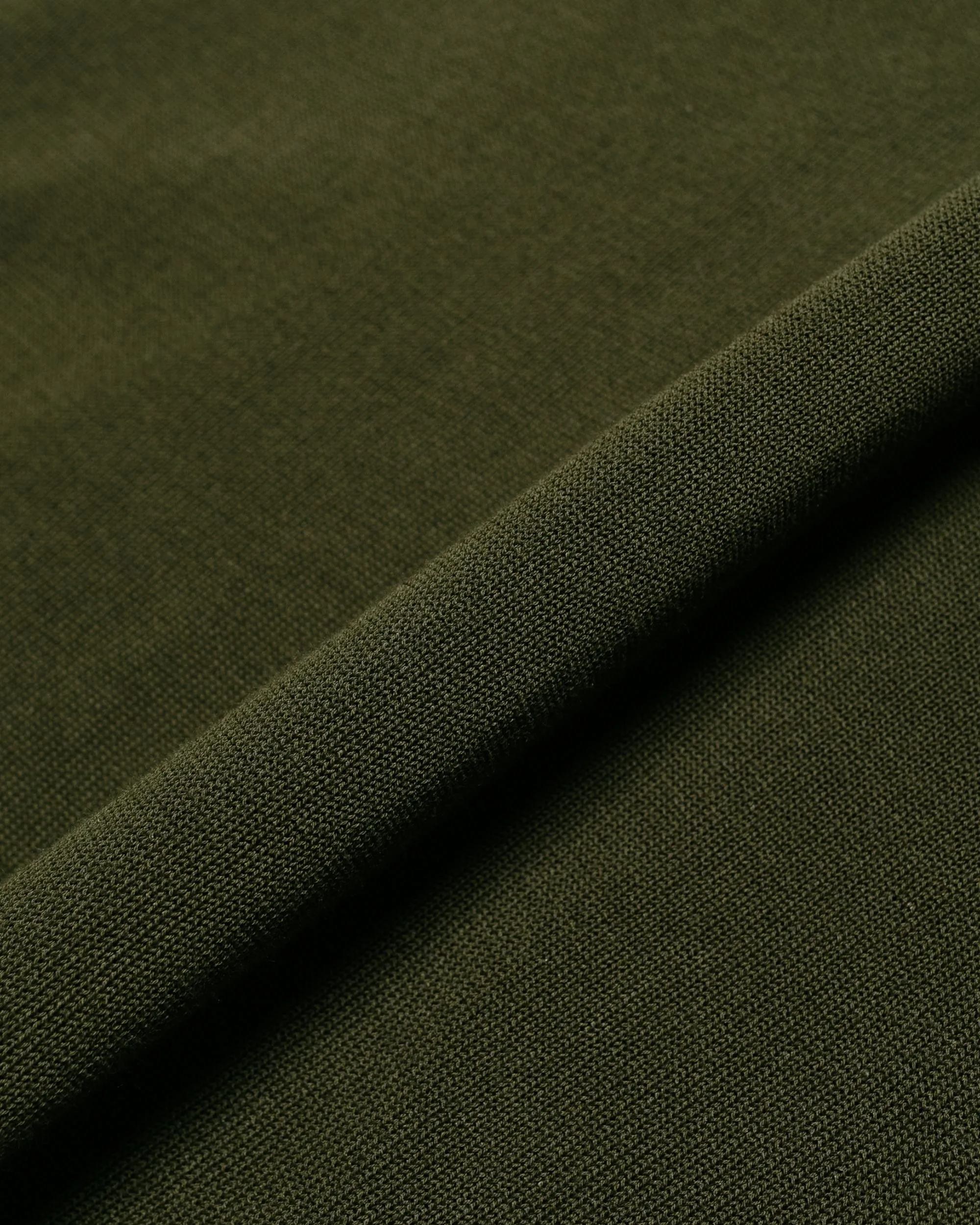 Beams Plus Knit Polo 12G Olive sold by Lost & Found product image thumbnail 5