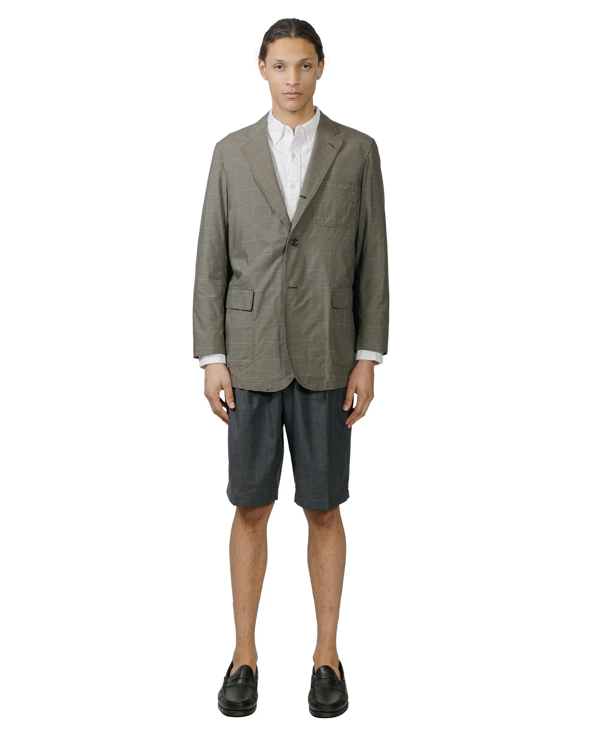 Beams Plus 2Pleats Shorts Wool Tropical Charcoal Grey sold by Lost & Found product image thumbnail 4