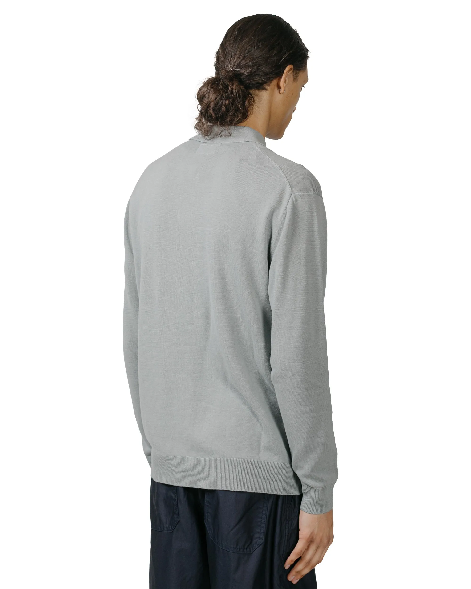 Beams Plus Knit Polo 12G Ice Blue sold by Lost & Found product image thumbnail 3