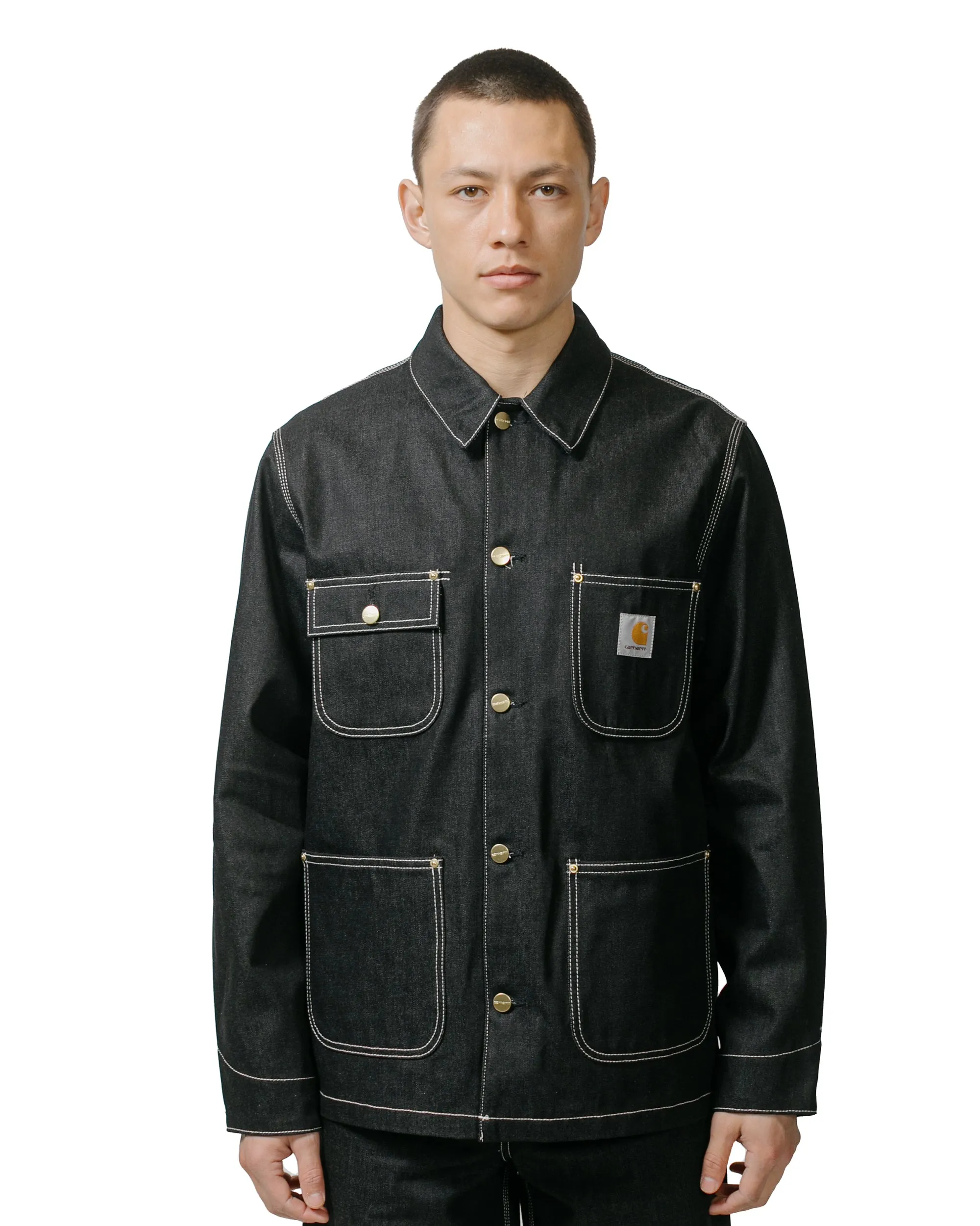 Carhartt W.I.P. OG Chore Coat Denim Black Rigid sold by Lost & Found product image thumbnail 2