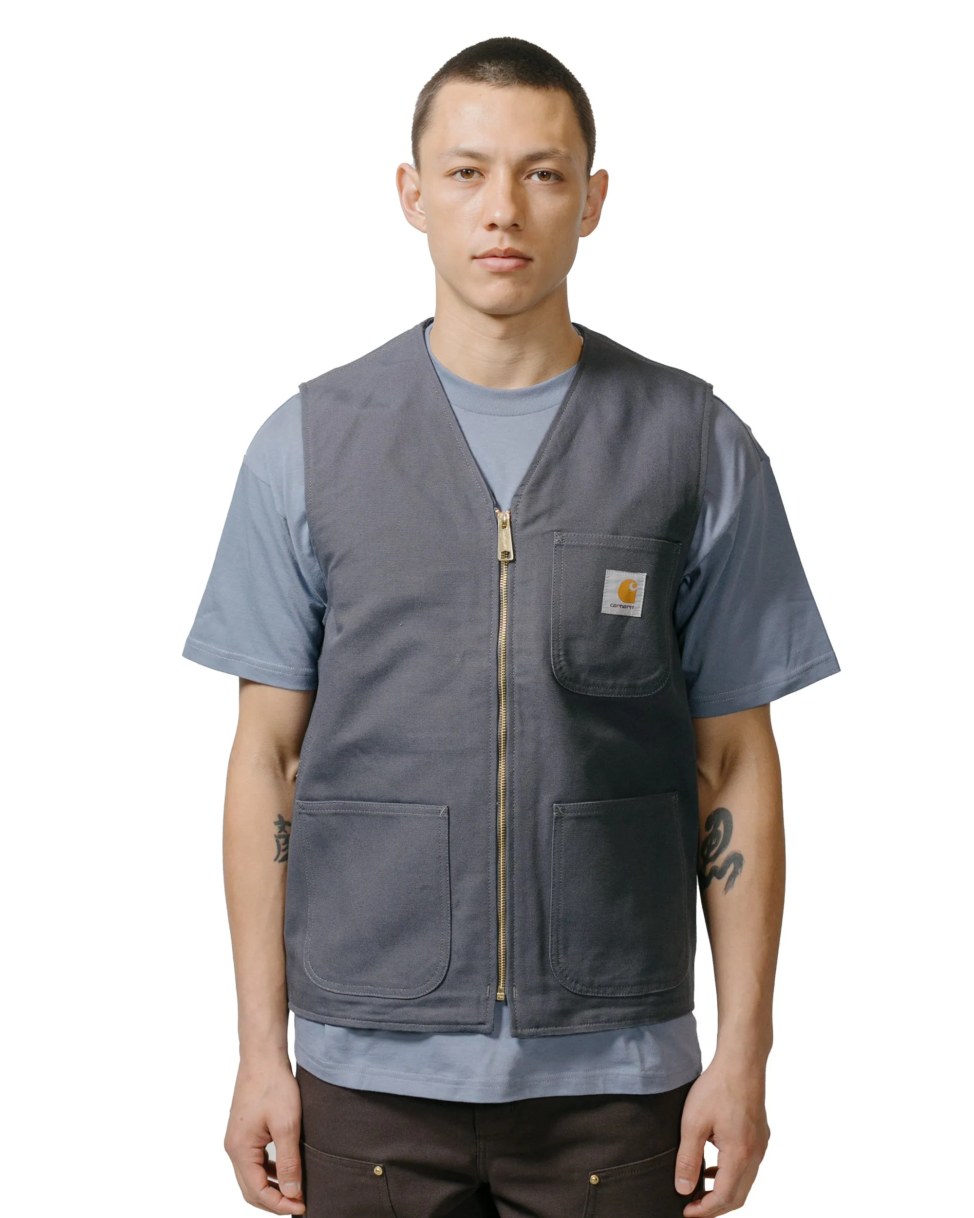 Carhartt W.I.P. Arbor Vest Canvas Zeus Rigid sold by Lost & Found product image thumbnail 2