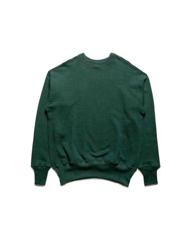 Warehouse Lot. JG-CS14 Classic Crew Sweat Dark Green No Print sold by Lost & Found