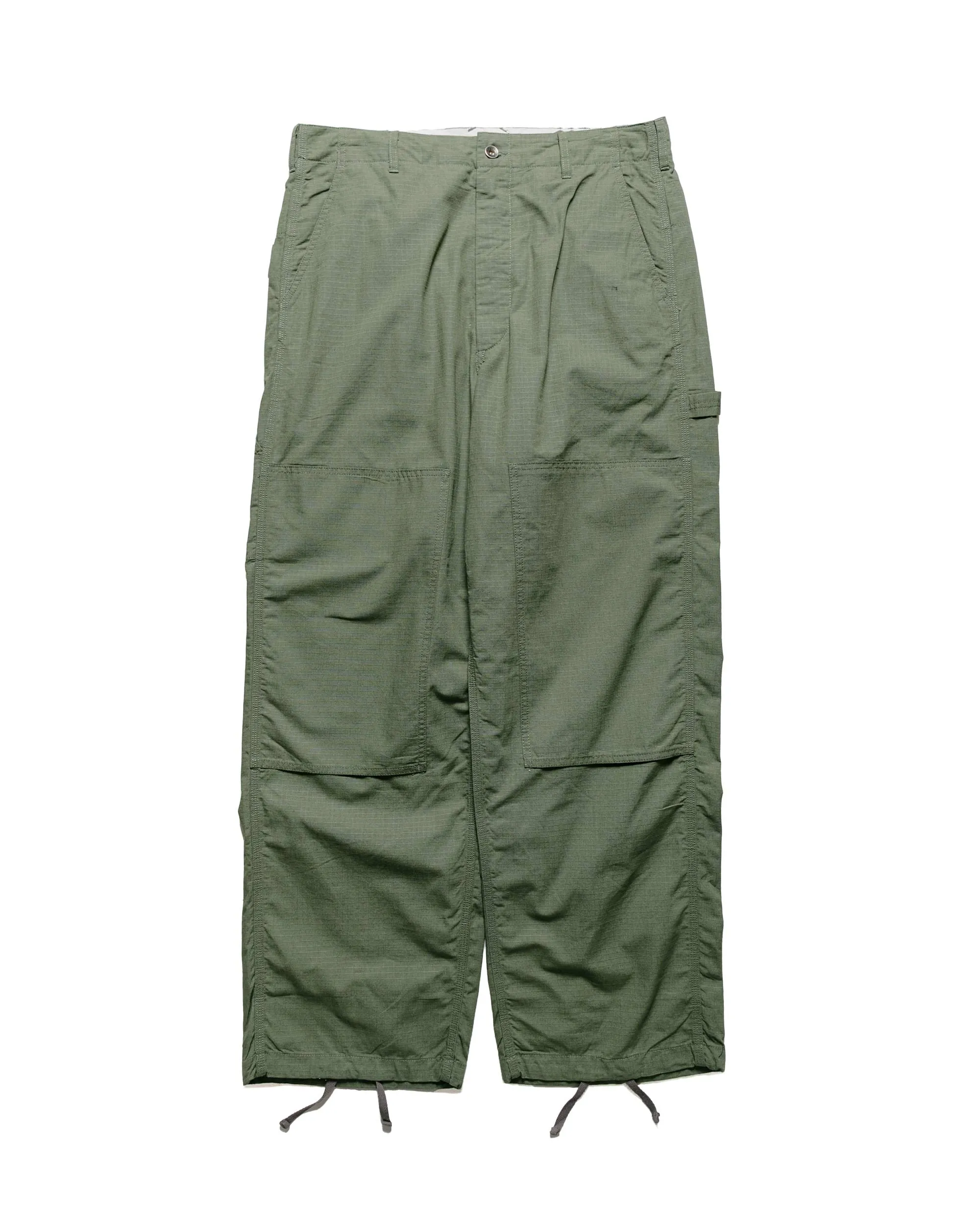 Engineered Garments Painter Pant Olive Cotton Ripstop sold by Lost & Found