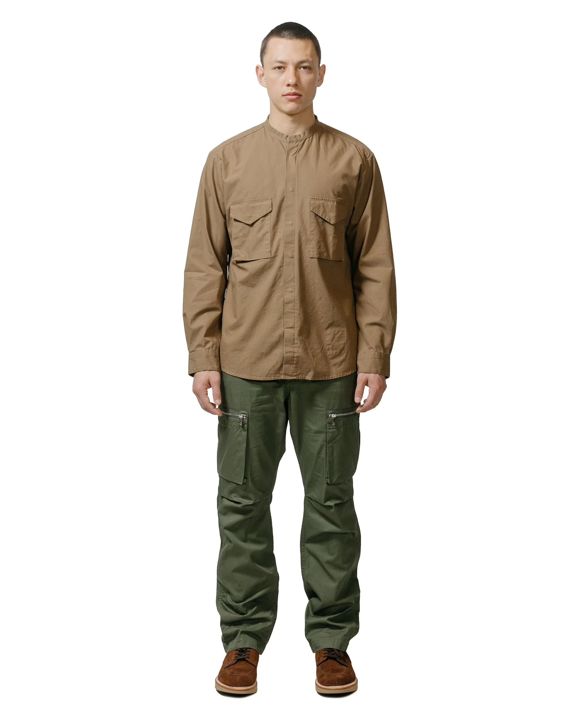 nonnative Trooper L/S Shirt Cotton Ripstop Light Brown sold by Lost & Found product image thumbnail 4