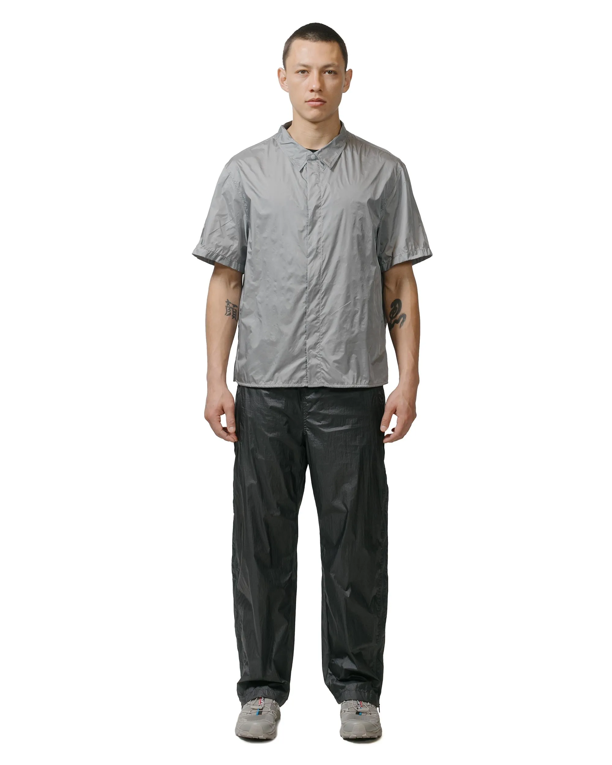 Amomento Nylon Short Sleeve Shirts Blue Grey sold by Lost & Found product image thumbnail 4