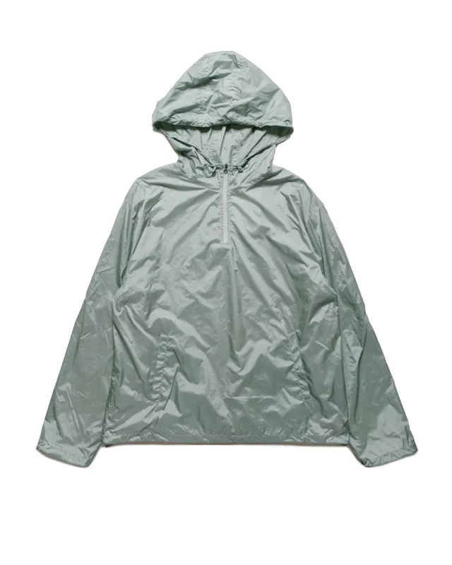 Amomento Glossy Nylon Half Zip-Up Jumper Mint made by Amomento