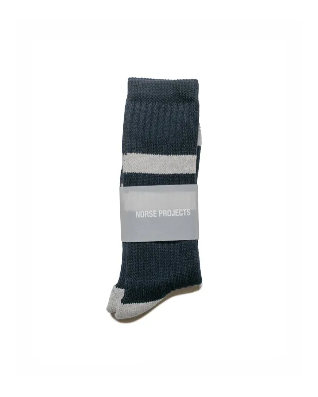 Norse Projects Bjarki Cotton Sport Dark Navy sold by Lost & Found