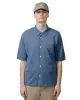 Norse Projects Rollo Cotton Linen SS Shirt Calcite Blue sold by Lost & Found