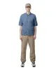 Norse Projects Rollo Cotton Linen SS Shirt Calcite Blue sold by Lost & Found