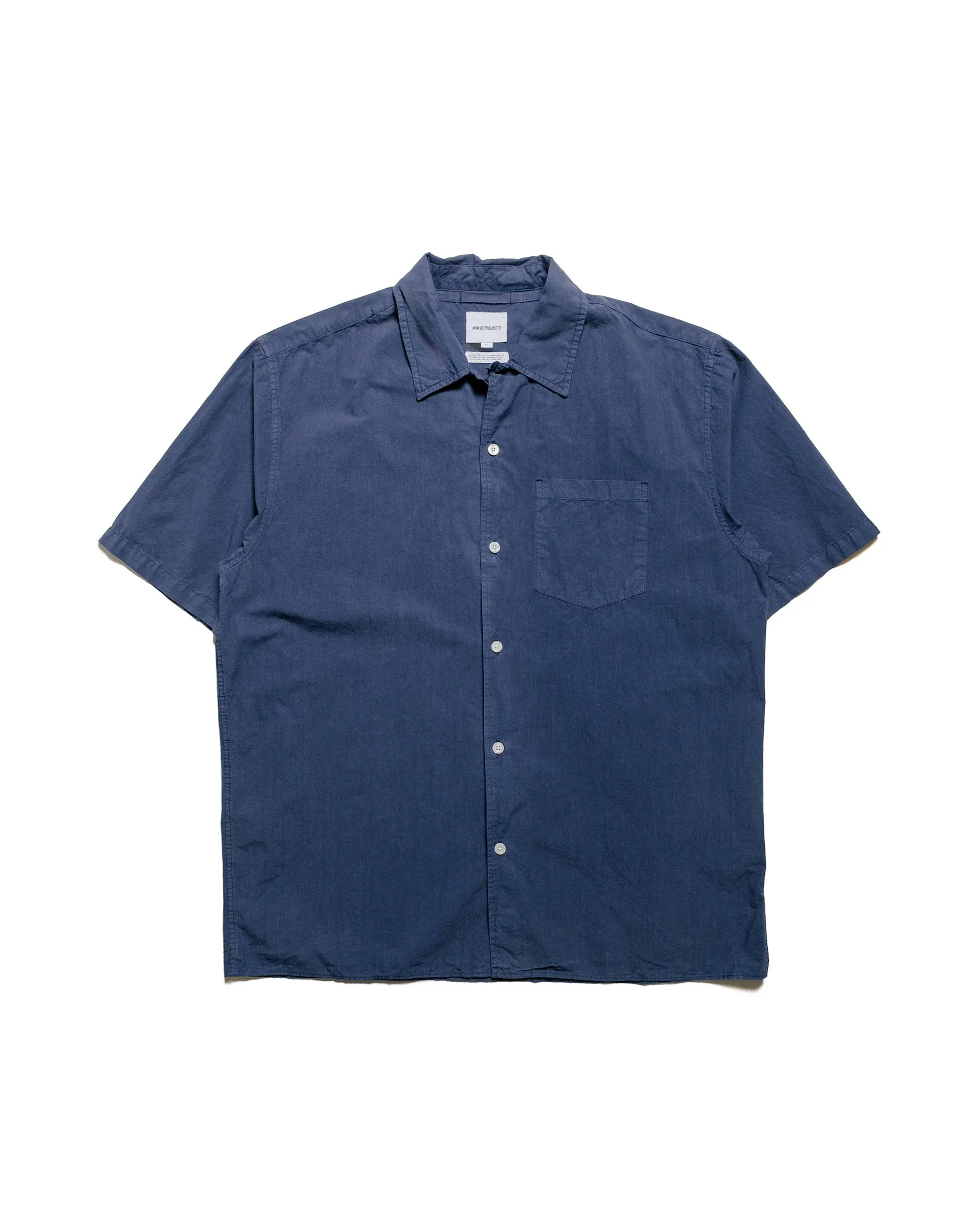 Norse Projects Carsten Cotton Tencel Calcite Blue sold by Lost & Found