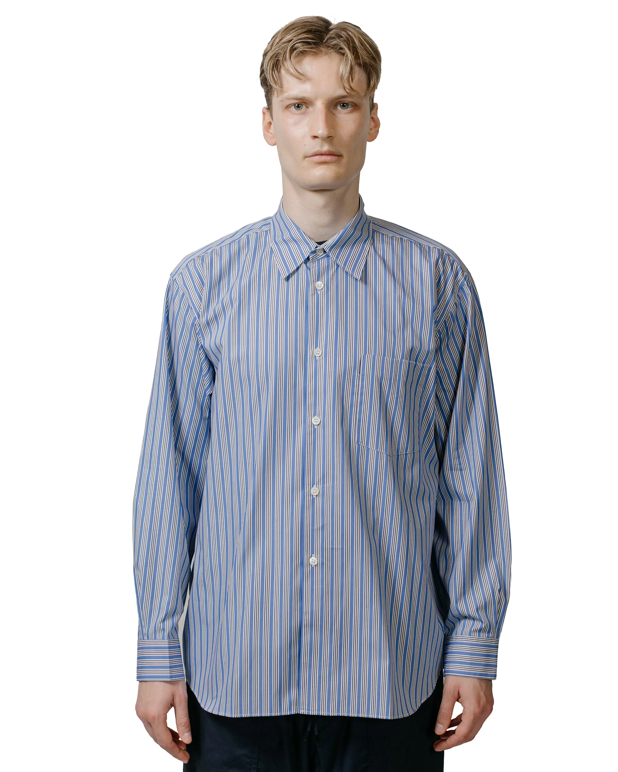 Comme des Garçons SHIRT Wide Classic Big Collar Shirt Stripe 2 sold by Lost & Found product image thumbnail 2